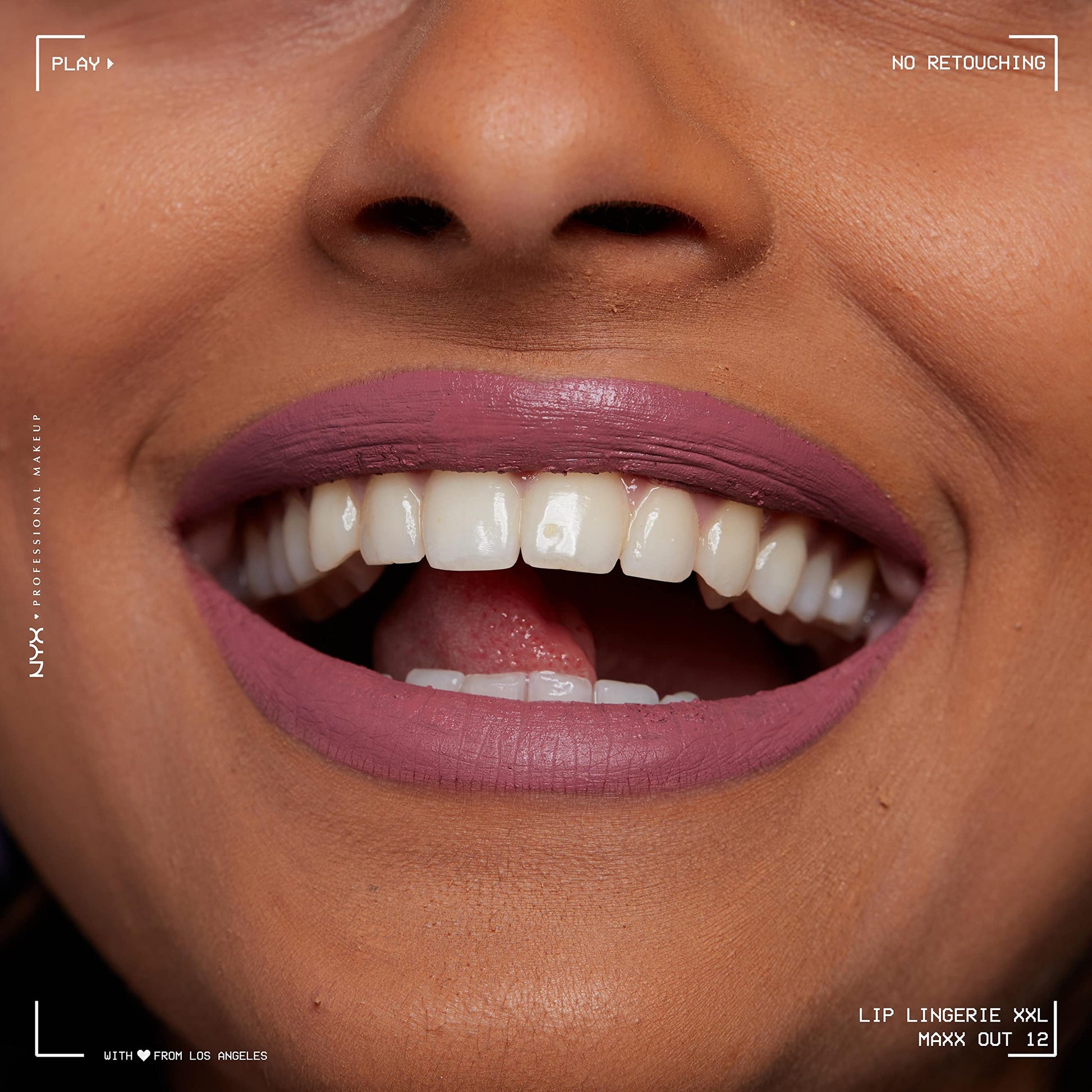 NYX PROFESSIONAL MAKEUP Lip Lingerie XXL Matte Liquid Lipstick, Maxx Out (Cool Toned Light Pink)