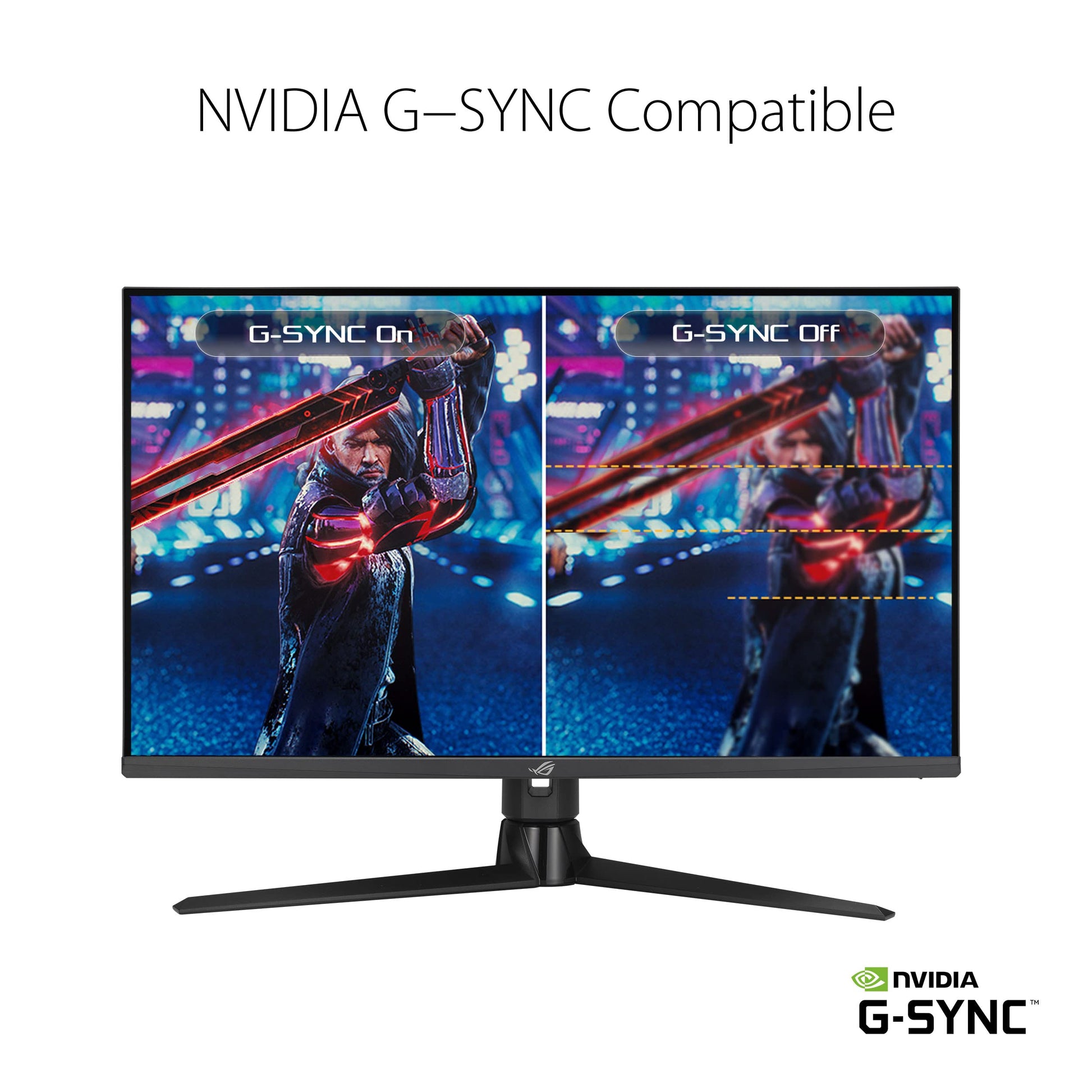 Asus Monitor Gamer ROG Strix XG32AQ, 32", WQHD 2560x 1440, IPS, 175Hz OC, 1 ms GTG, Compatible con NVIDIA G-Sync, Overdrive Variable, DisplayHDR 600