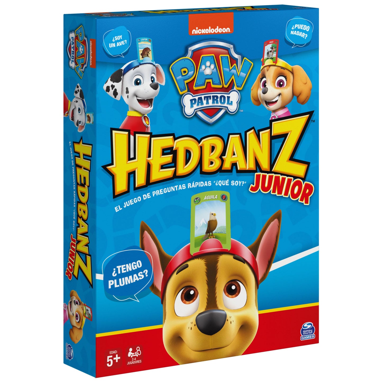 Juego de Mesa Spin Master HedBanz Junior Paw Patrol para Niños a Partir de 5 Años