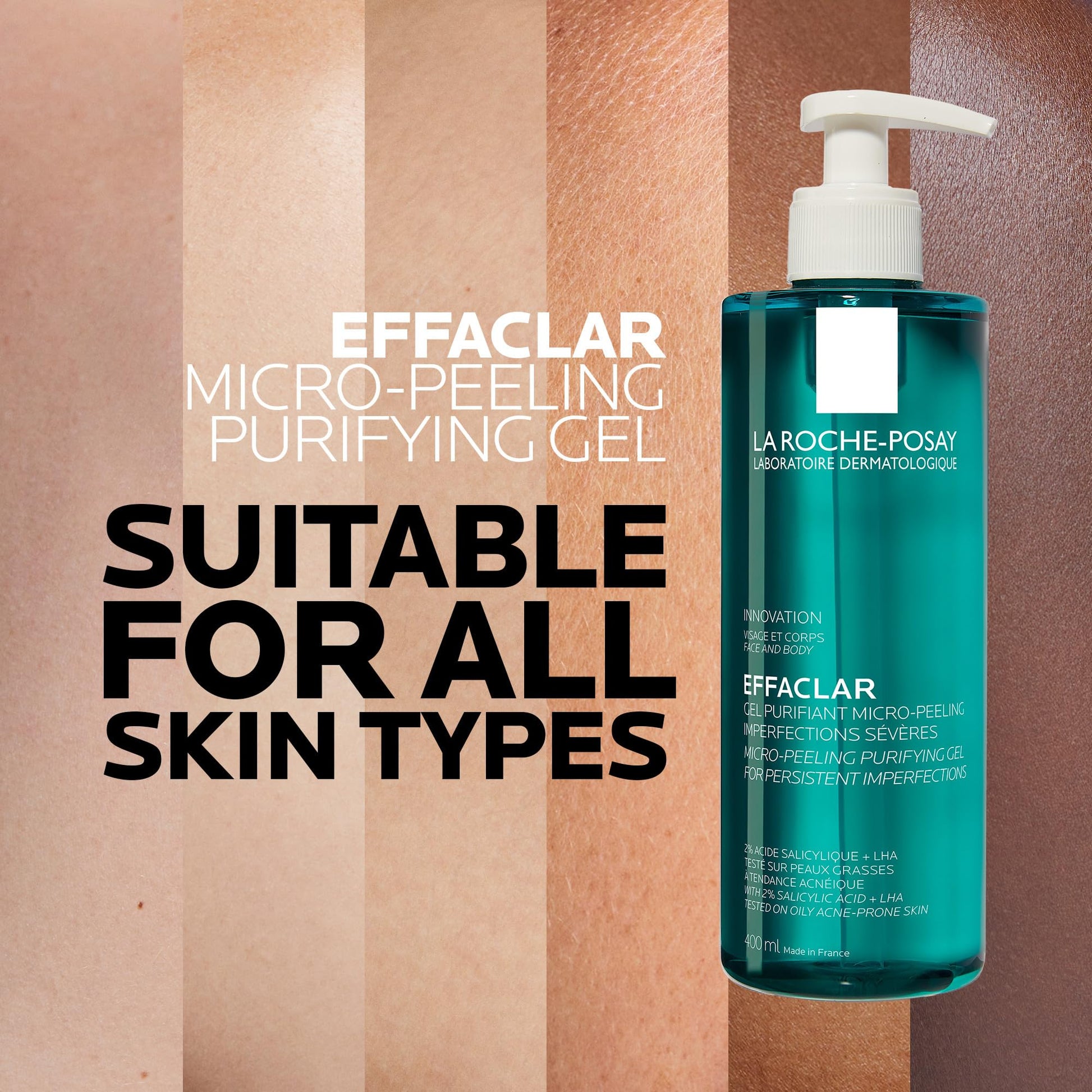 Limpiador Facial La Roche Posay Effaclar Gel Microexfoliante Para Piel Mixta a Grasa 400ml