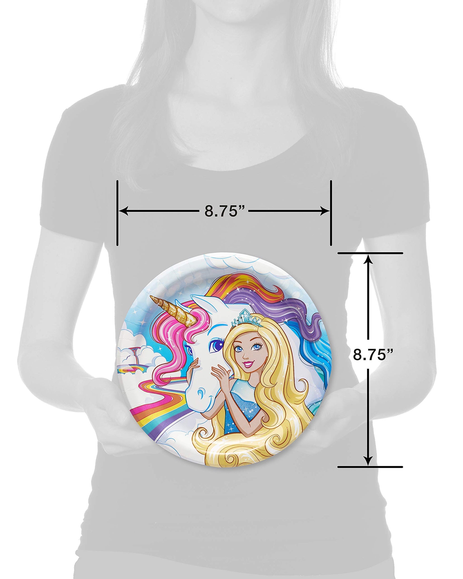 American Greetings Barbie Party Supplies, platos de papel (36 unidades)