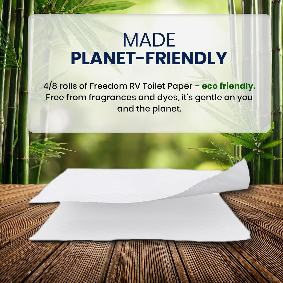 Papel Higiénico Biodegradable para Tanque Séptico, Alternativa Natural, para RV y Acampar