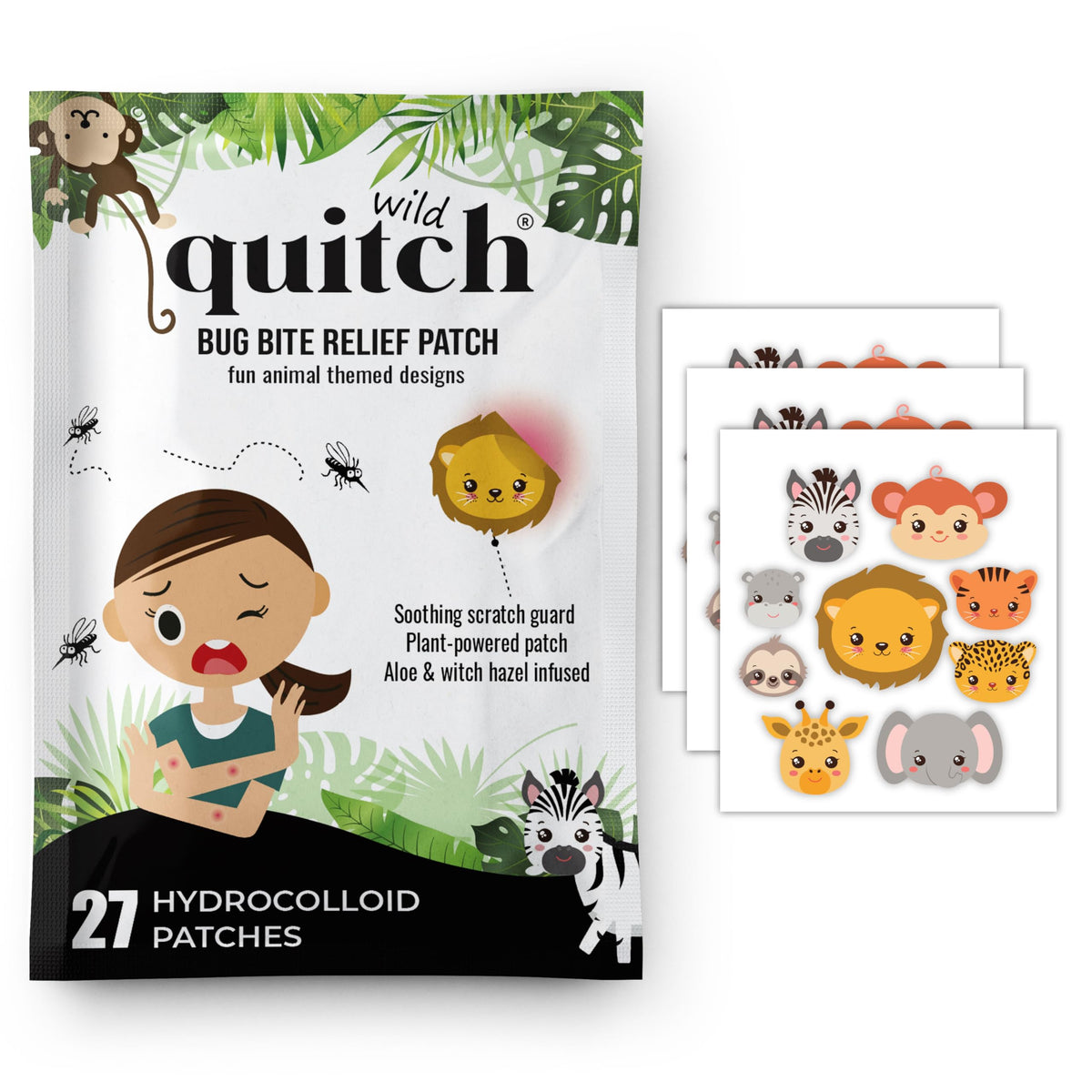 Parches Safari Quitch Beige Alivio de Picaduras para Niños y Bebés