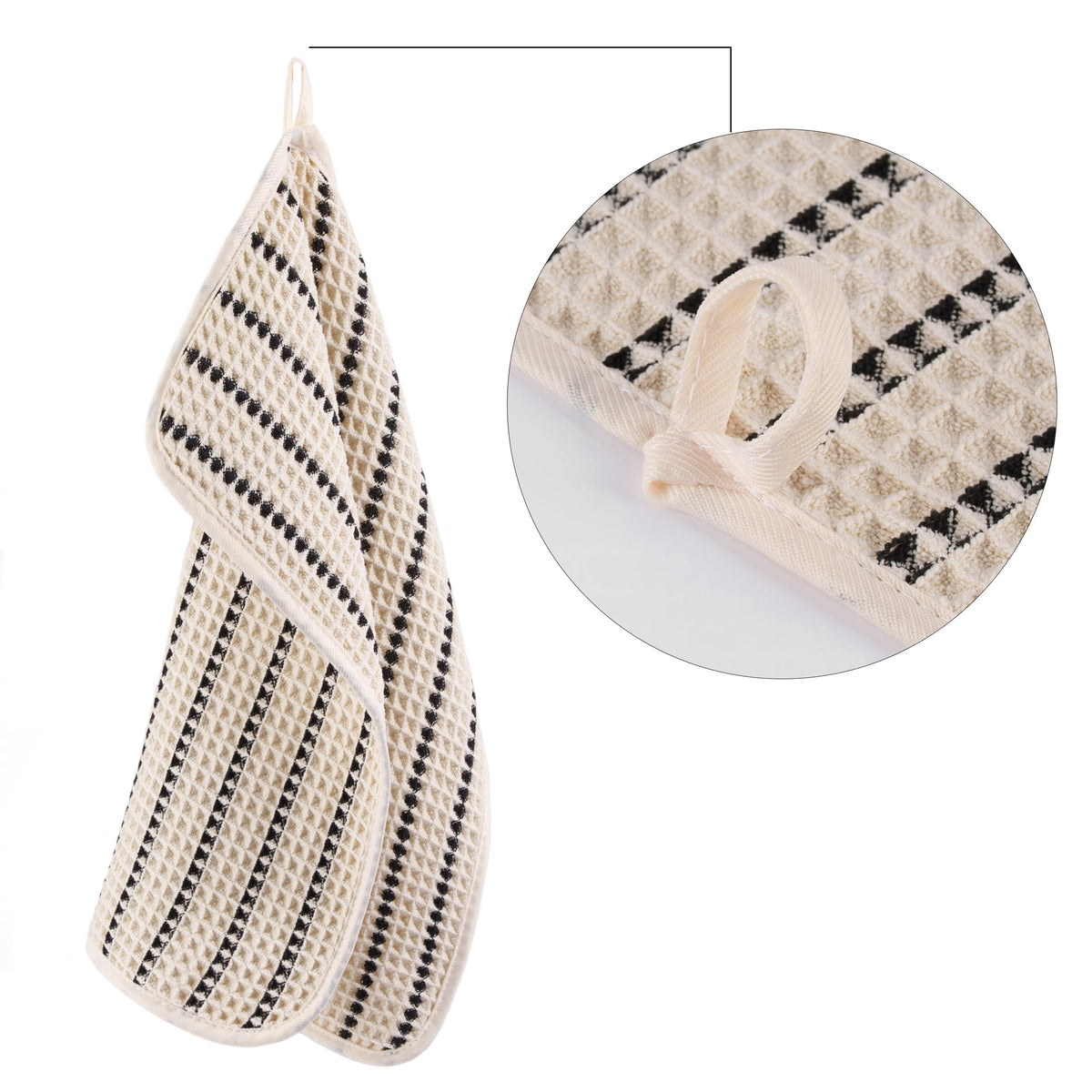 Polyte Toalla Facial de Microfibra Waffle 430 gsm, 33.0x33.0 cm