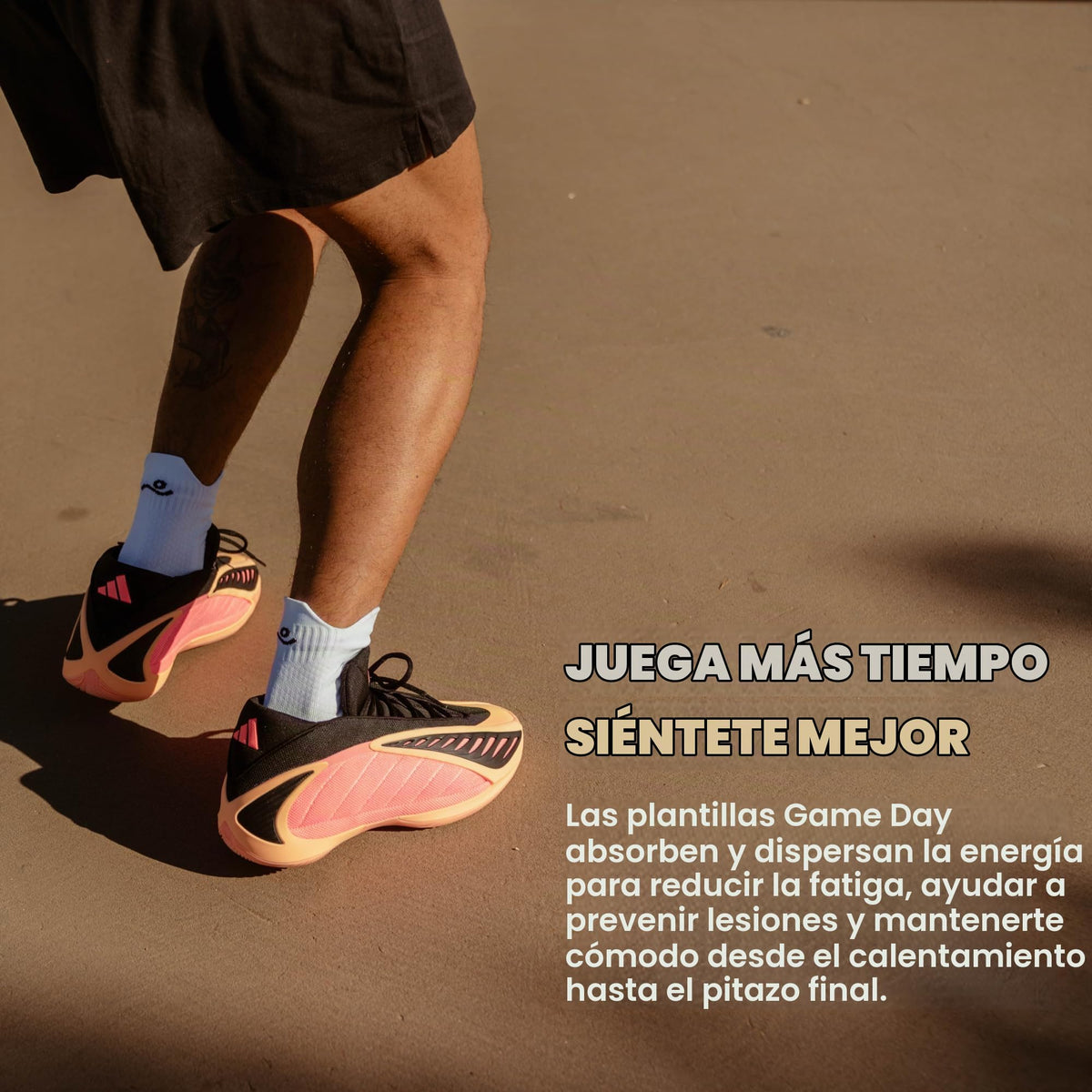 Plantillas Move Game Day Performance negro para Fascitis Plantar y Soporte de Arco para Estilo de Vida Activo