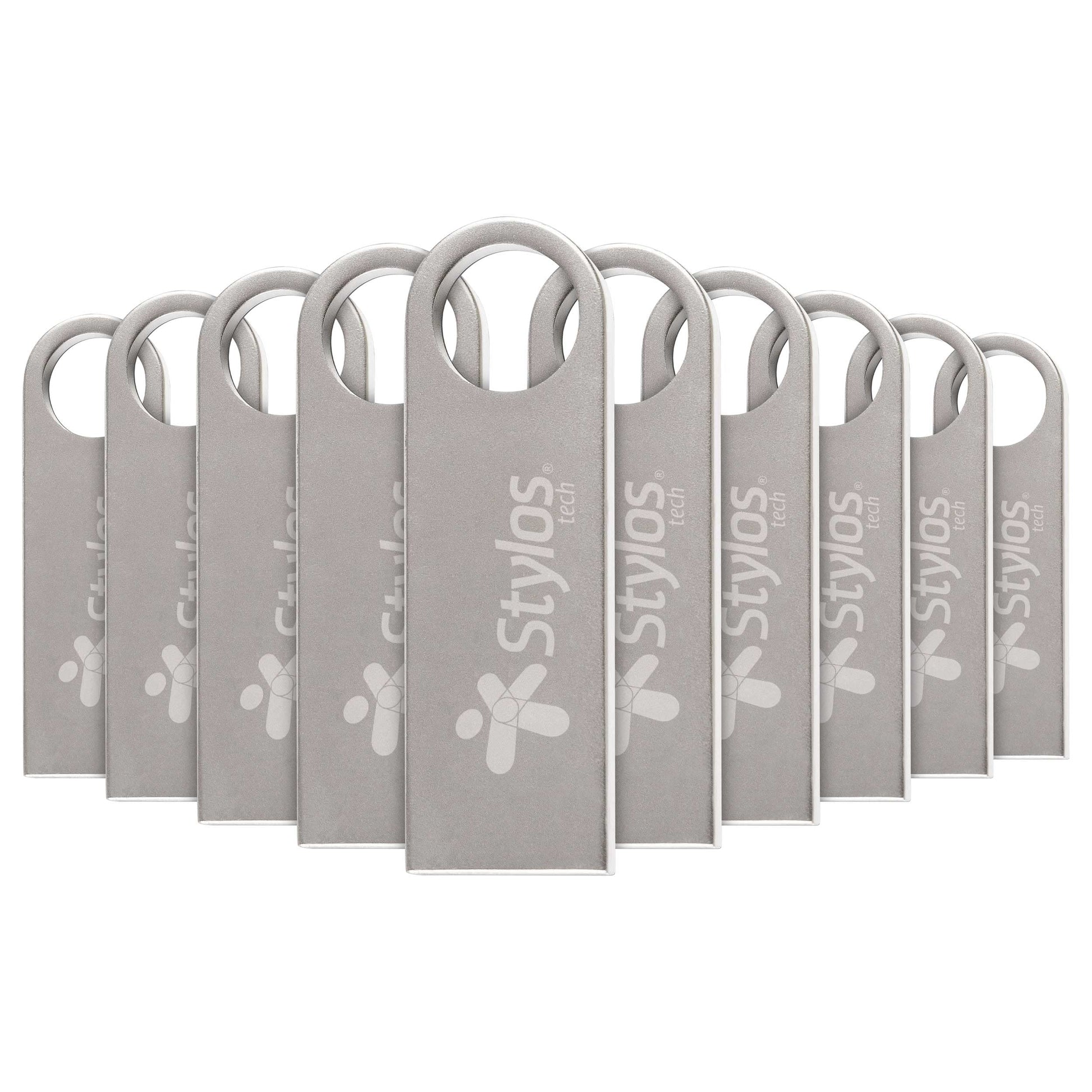 Kit USB 32GB PSA Computo y Papelería Plateado Diseño Metálico Duradero