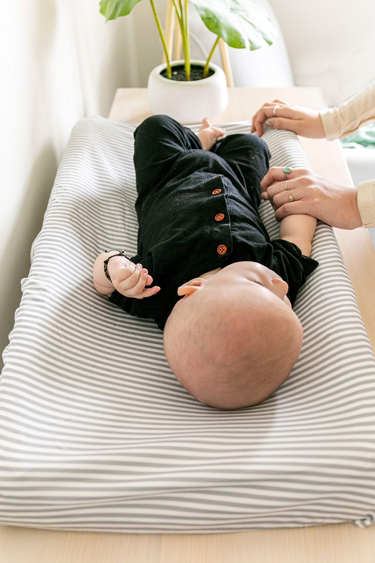 Premium Knit Diaper Changing Pad Cover"Everest" by Copper Pearl