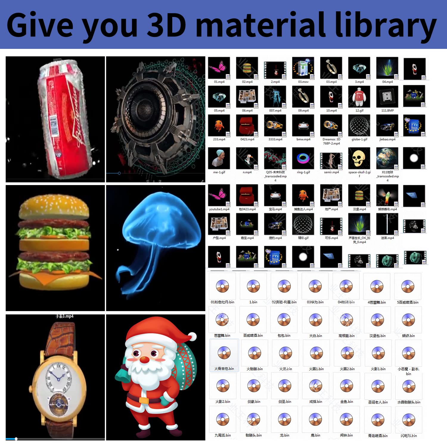 Proyector de Holograma 3D con WiFi y Bluetooth 52 cm para Negocios y Fiestas