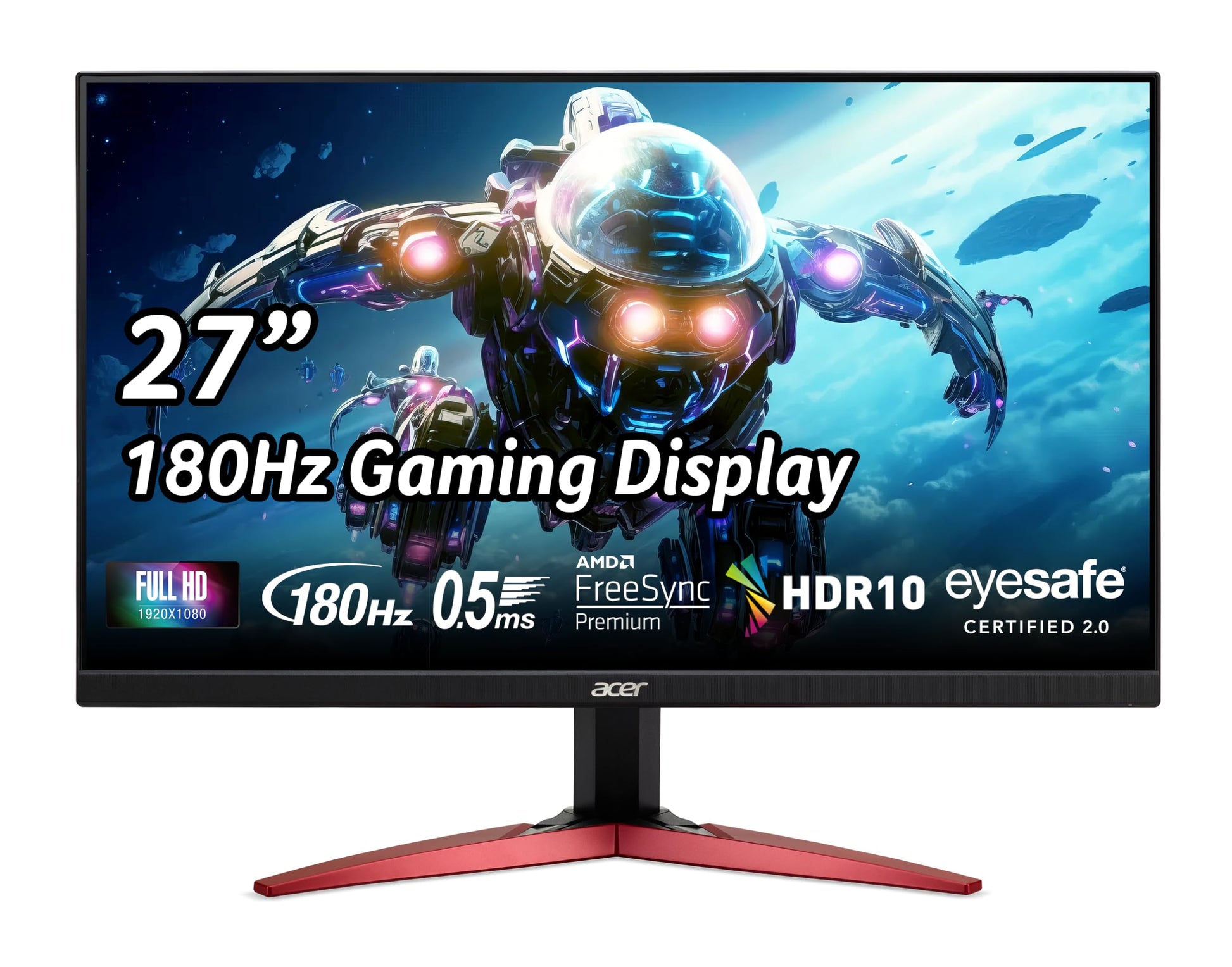 Acer Monitor Gamer Nitro KG271 M3biip 27" FHD 1920 x 1080 IPS 16:9 1ms/.05ms(GTG