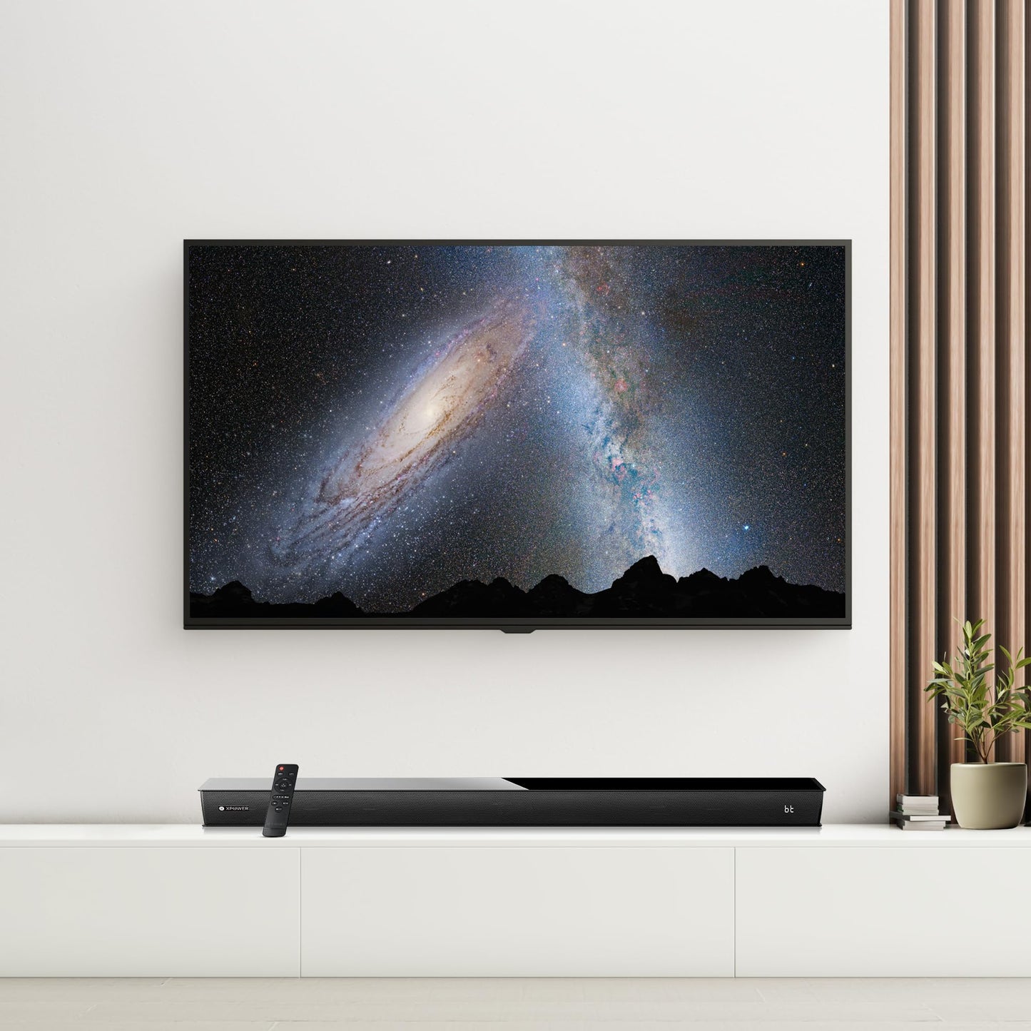 XP WER Barra de Sonido de Cine en Casa de 60W XP-SB, Bluetooth, HDMI, AUX, Cable Optico