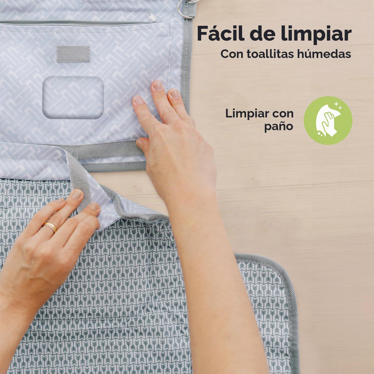 KeaBabies - Cambiador portátil para pañales – Cambiador grande impermeable para bebé, embrague de pañales de viaje compacto, bolsillos funcionales para artículos esenciales para recién nacidos,