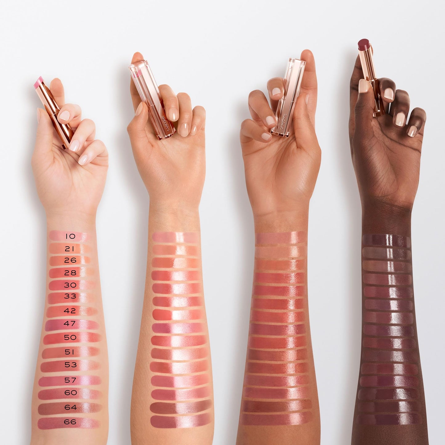 Lancôme Idôle Lip Butterglow, Bálsamo Labial con Color, Cuida, Hidrata e Ilumina con su Textura Ligera, Con 12% Escualano y Ceramidas, 50 Sheik's Rosy Nude, 3 g