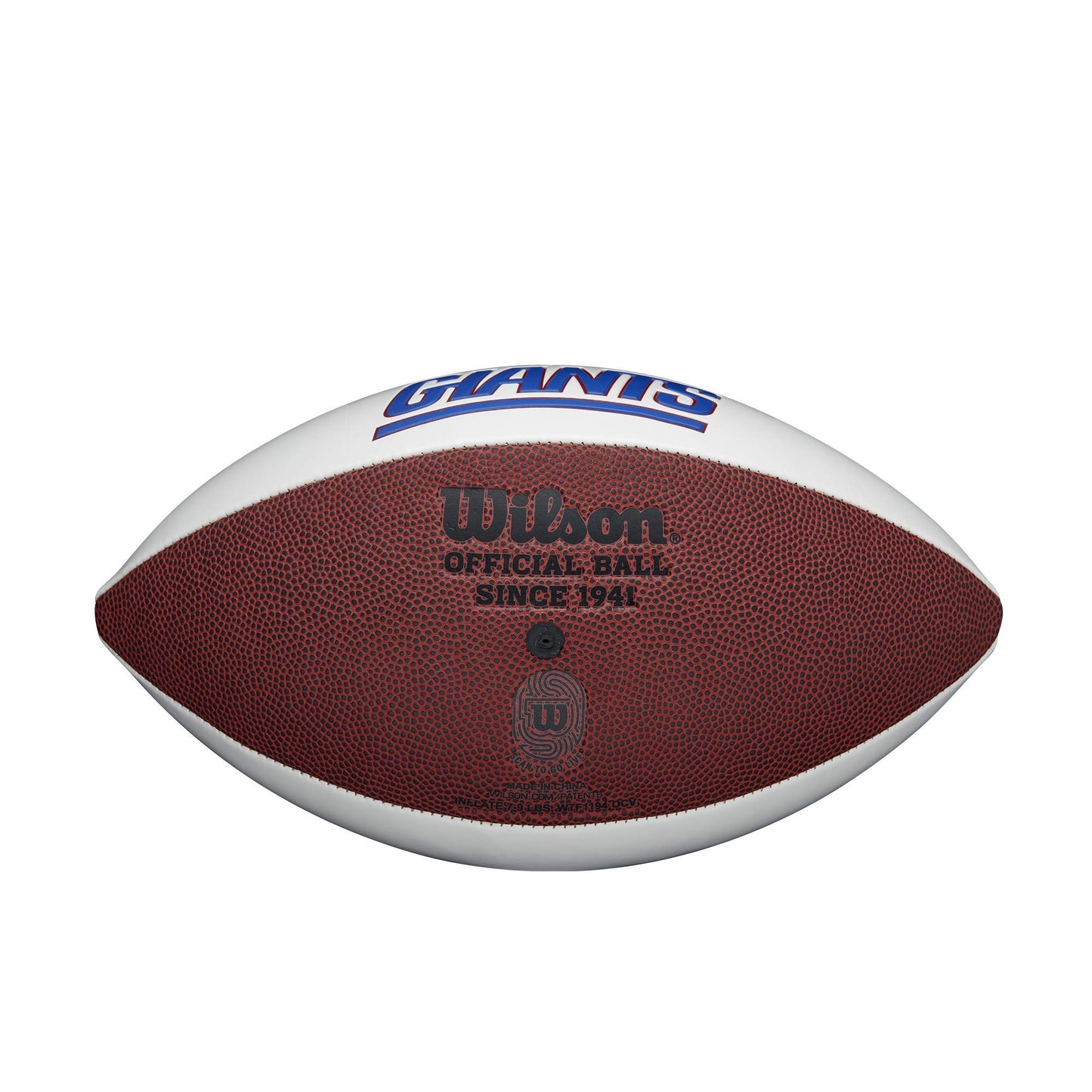 Balón de Fútbol Americano Wilson NFL New York Giants Talla Oficial Autógrafo
