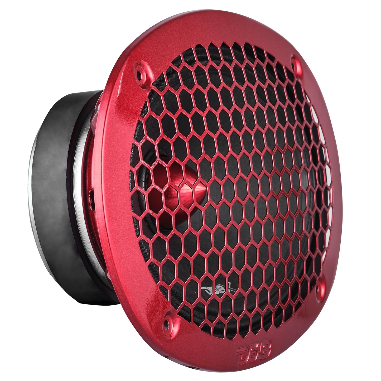 DS18 PRO-X698 BM - Altavoz de 6 x 9, rango medio, bala de aluminio rojo, 400 W máximo, 200 W RMS, 8 ohmios - Altavoces de puerta de audio de calidad premium para coche, camión y motocicleta sistema de