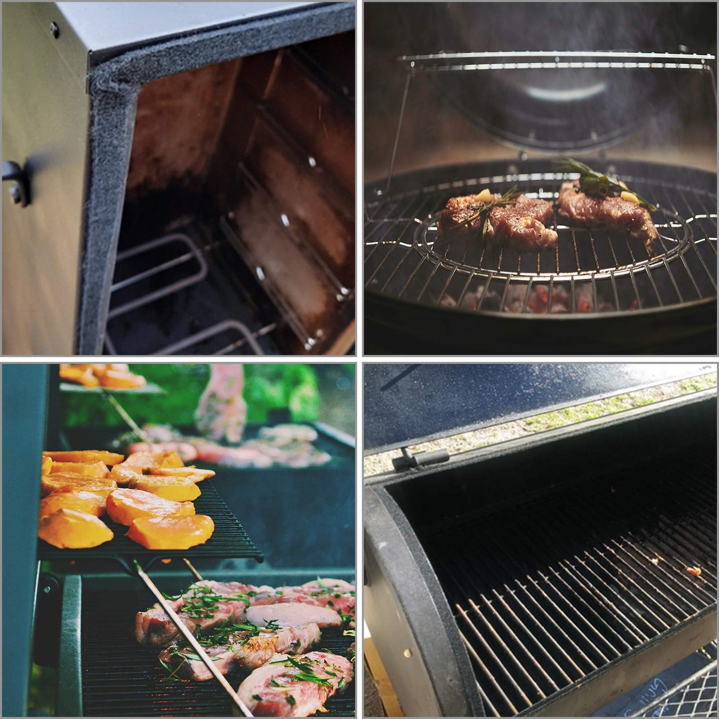 Junta de Ahumador Nonley Negra XXL Autoadhesiva de Alta Temperatura para Barbacoa