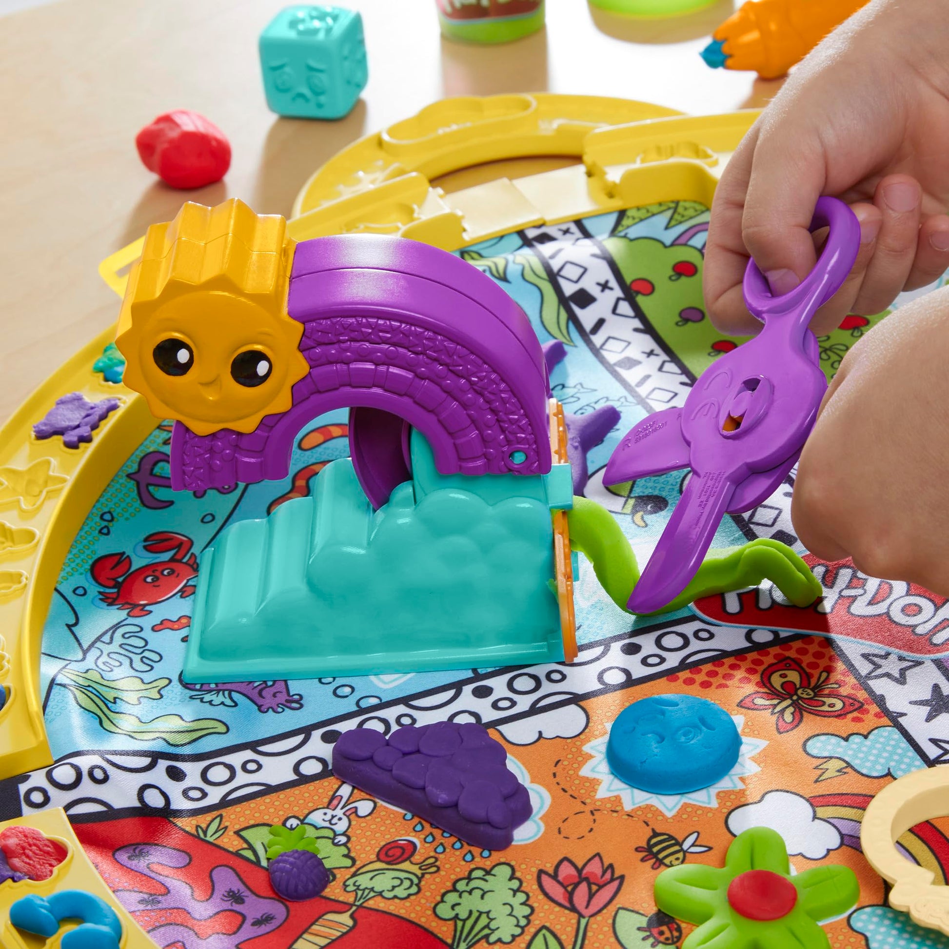 Set de Juego Portátil Play Doh con 19 Accesorios para Niños y Niñas