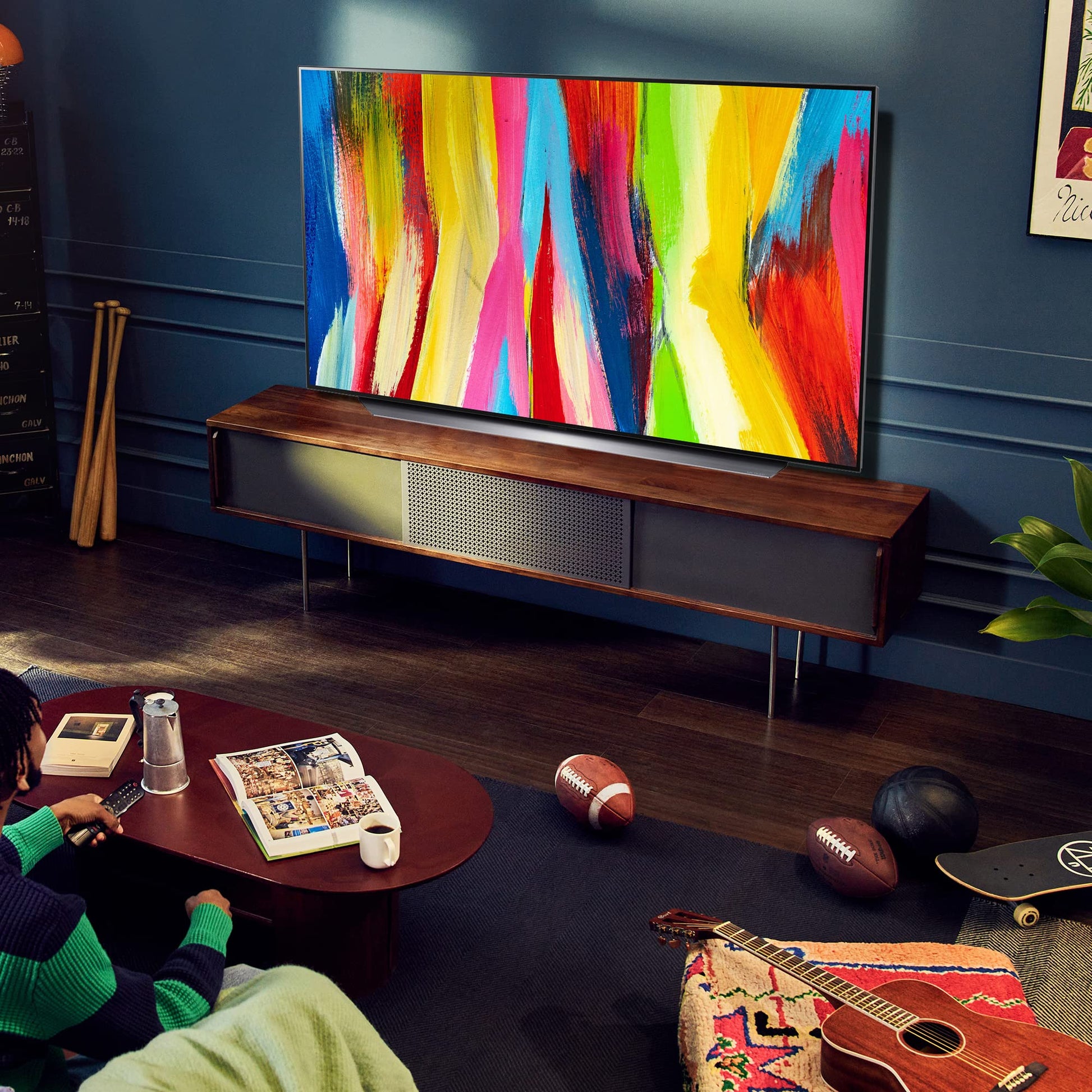 LG Pantalla OLED TV Evo 48'' 4K SMART TV con ThinQ AI OLED48C2PSA