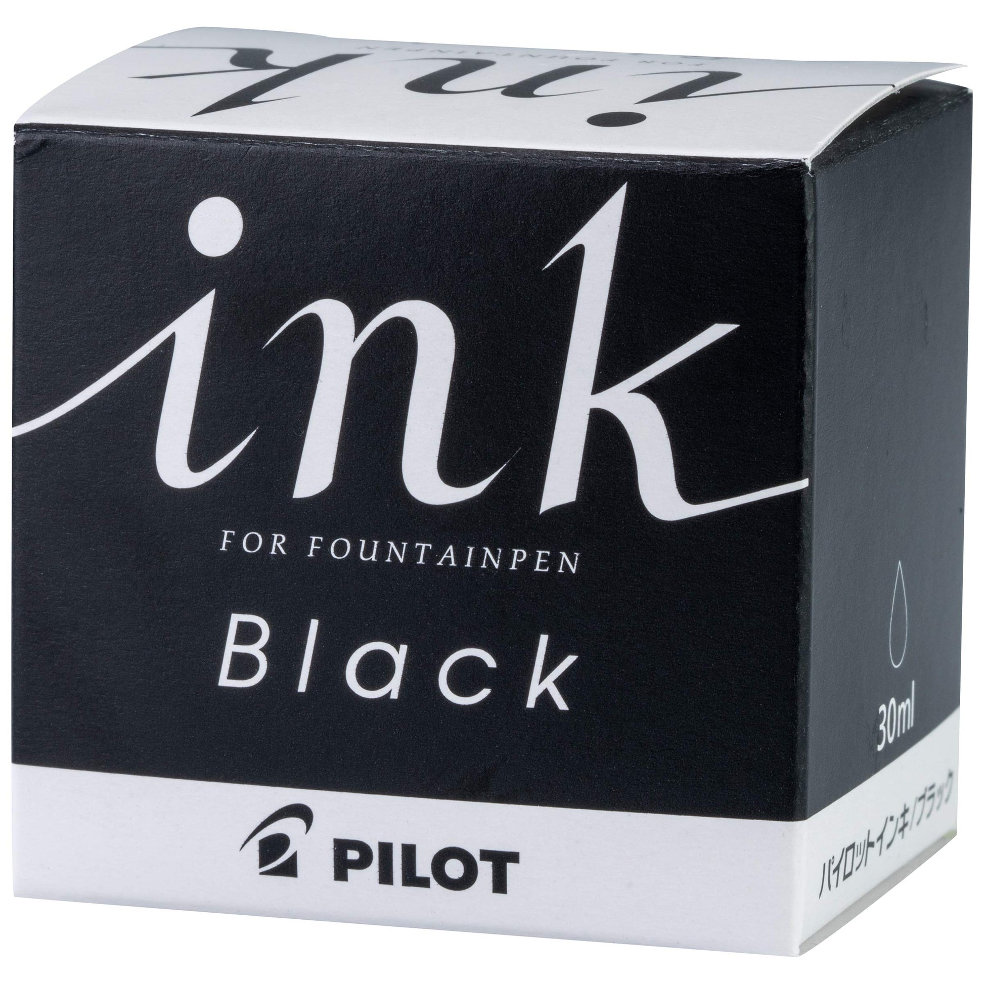 Pilot Ink 30, tinta para pluma fuente, color negro, frasco con 30 ml (11280)