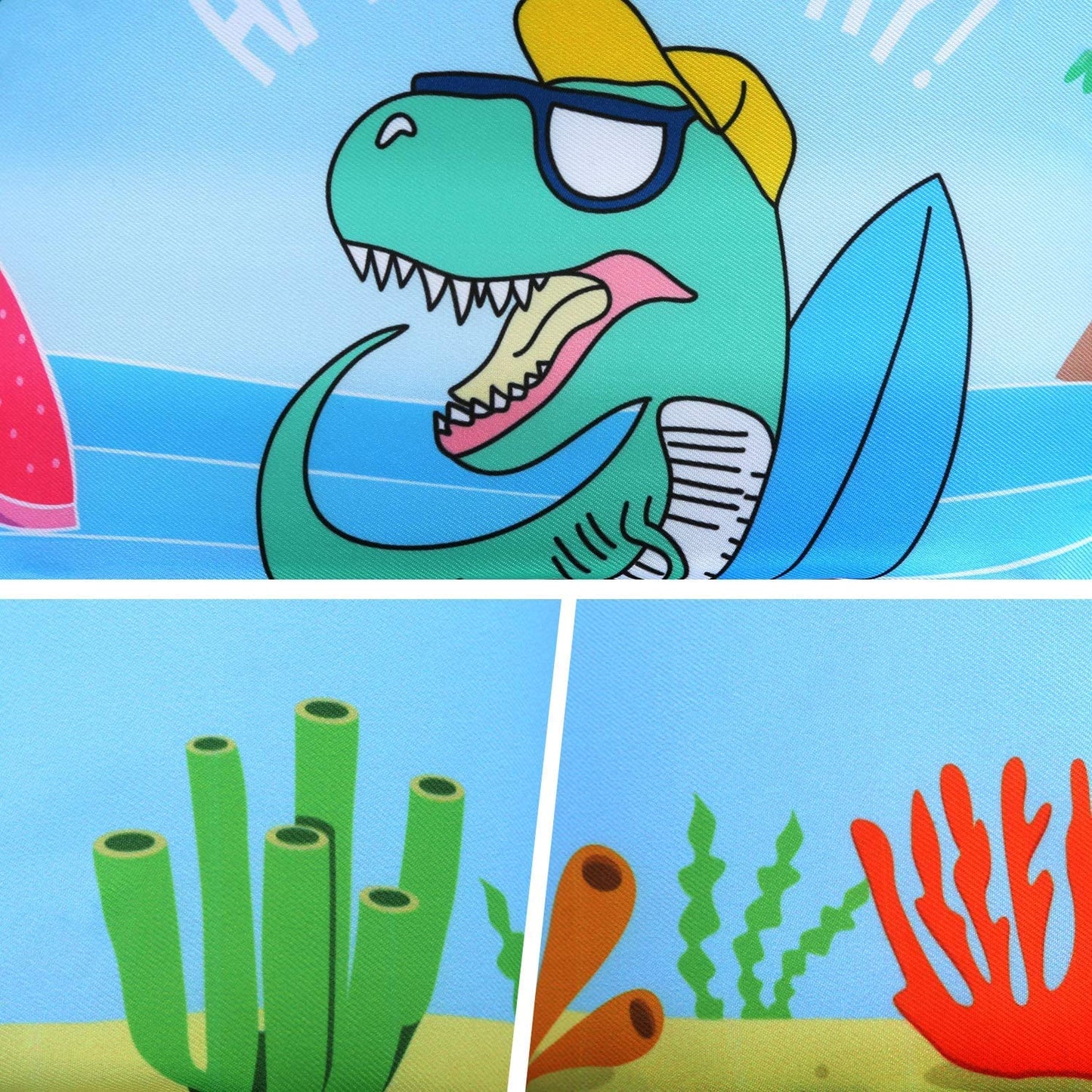 Chaleco Salvavidas para NiñOs NiñA,Chaleco Salvavidas para NiñOs De 2 A 6 AñOs, Chaleco Salvavidas, Seguridad Y Doble Cierre para Piscina Parque AcuáTico Lago Y Playa (Dinosaurio de la cadera)