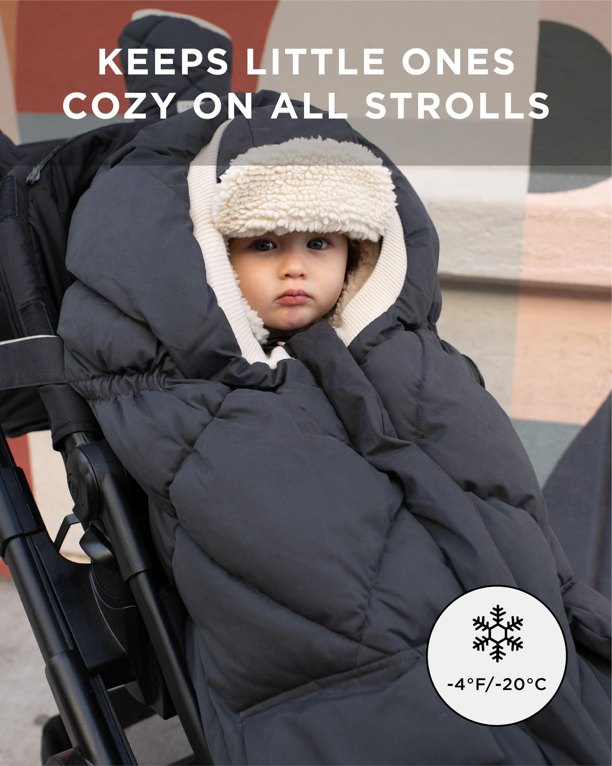 Manta Ajustable 7AM Enfant Invierno Unisex Multiusos Forro Polar Cálido Con Capucha Repelente al Agua Para Asiento de Coche de Bebé