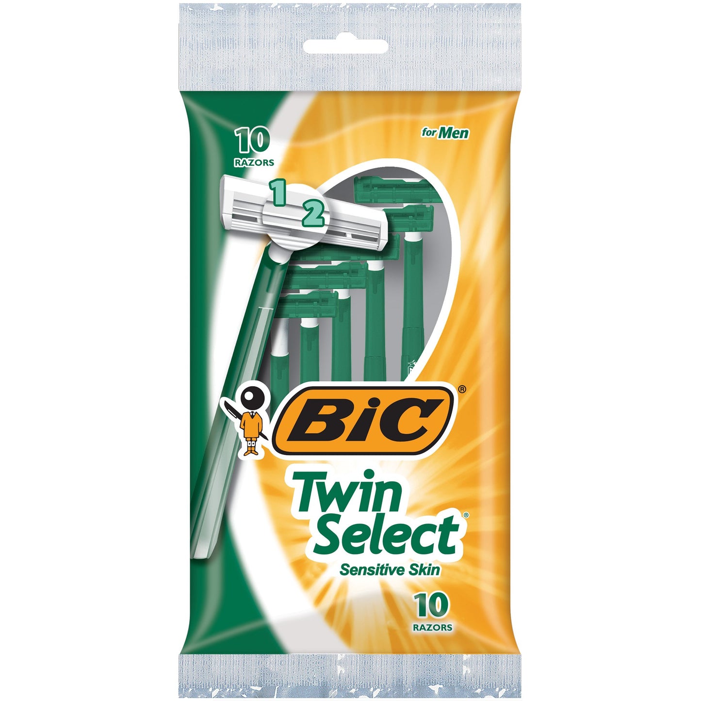 BIC Twin Select Men's Disposable Razor, 10 Count (Pack of 3)