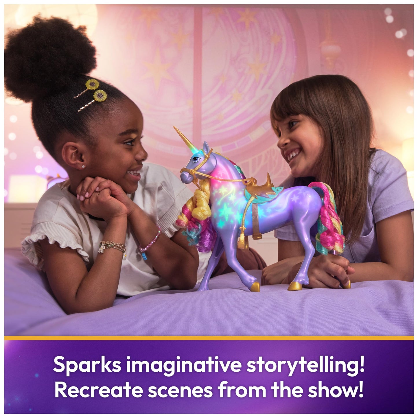 Juguete Unicornio Unicorn Academy Rainbow con Luces y Sonidos para Niñas
