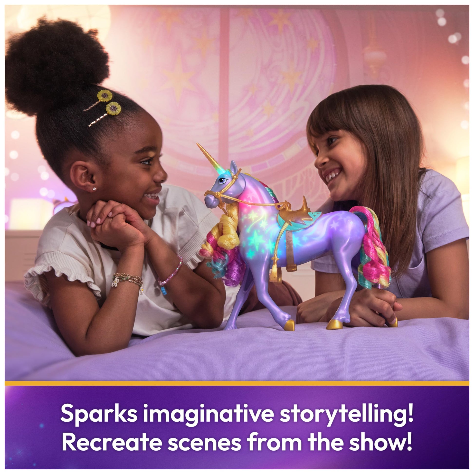 Juguete Unicornio Unicorn Academy Rainbow con Luces y Sonidos para Niñas