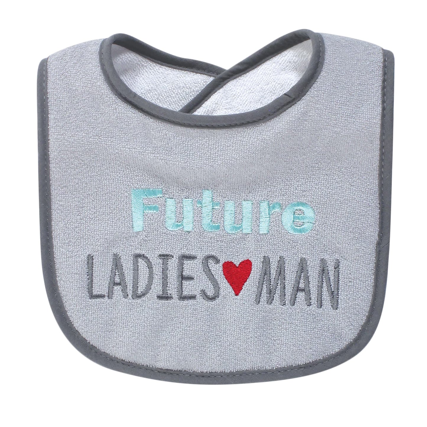 Hudson Baby Baberos unisex de algodón de rizo con relleno de fibra, bonito botín para niño, talla única