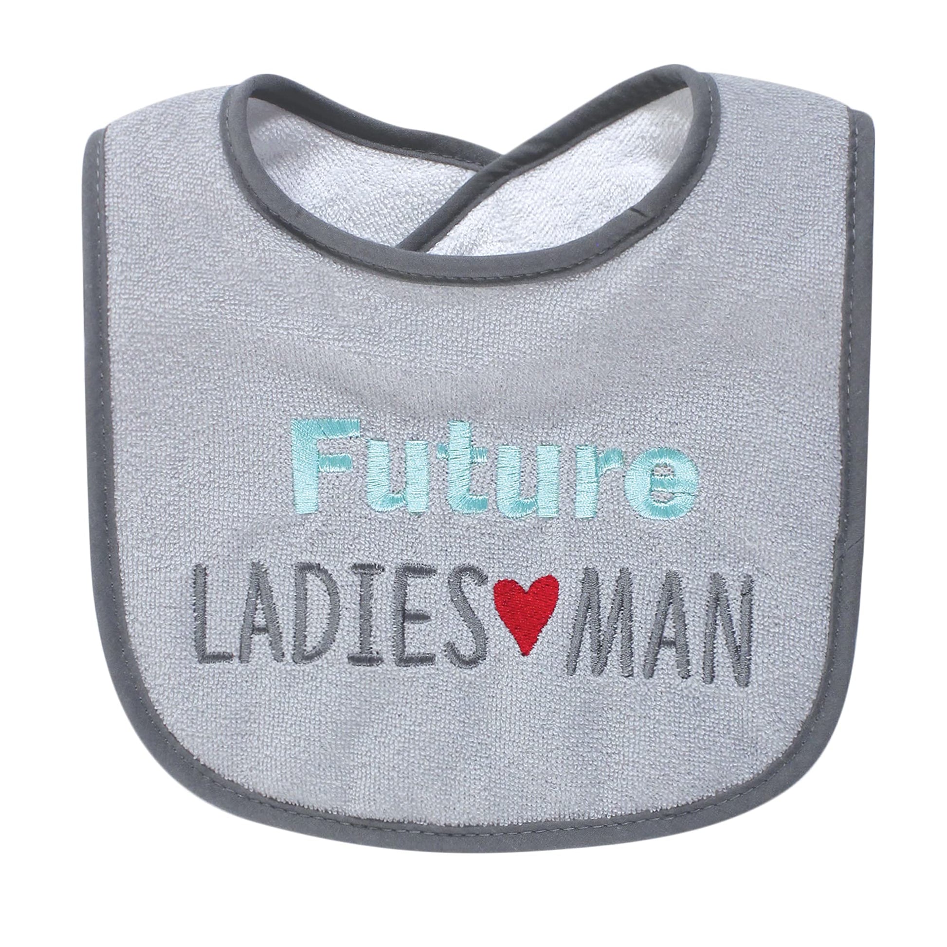 Hudson Baby Baberos unisex de algodón de rizo con relleno de fibra, bonito botín para niño, talla única