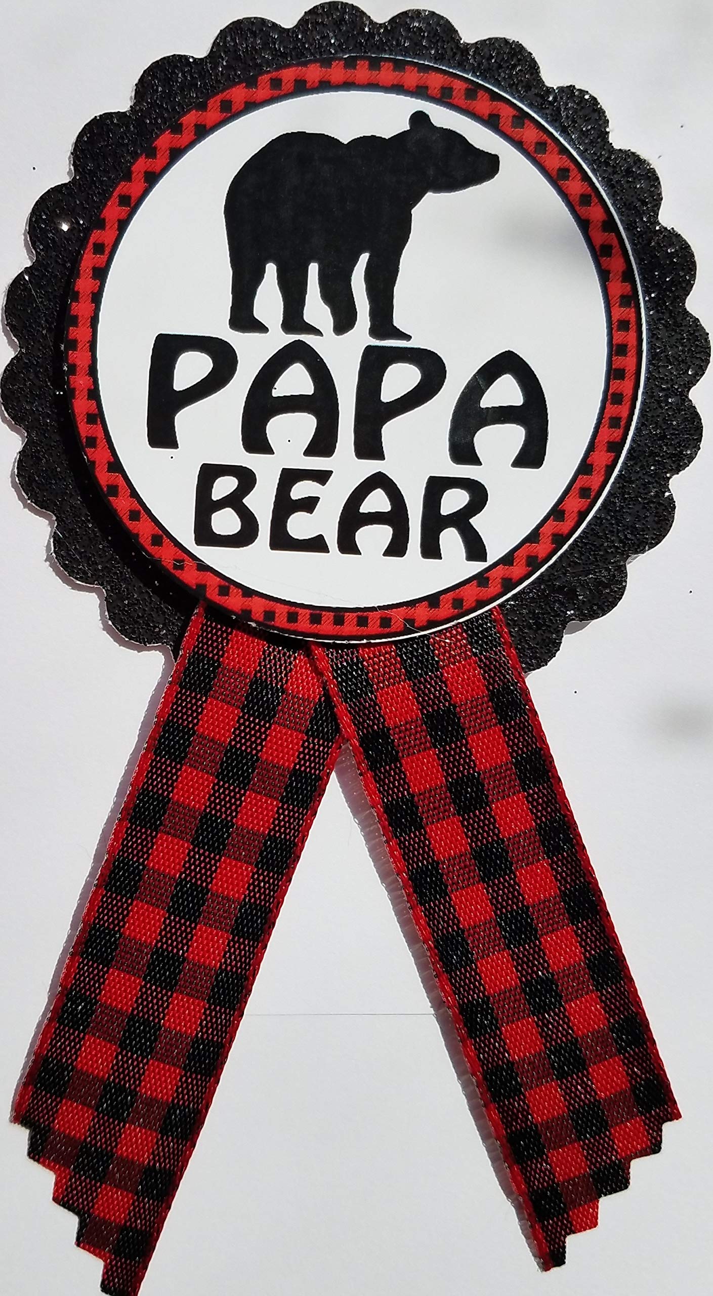 Amy's Bubbling Boutique, Banda para baby shower y papá para ser de color blanco y negro con pin de diamantes de imitación, Banda de satén y pin de diamantes de imitación cartulina y cinta de grogrén
