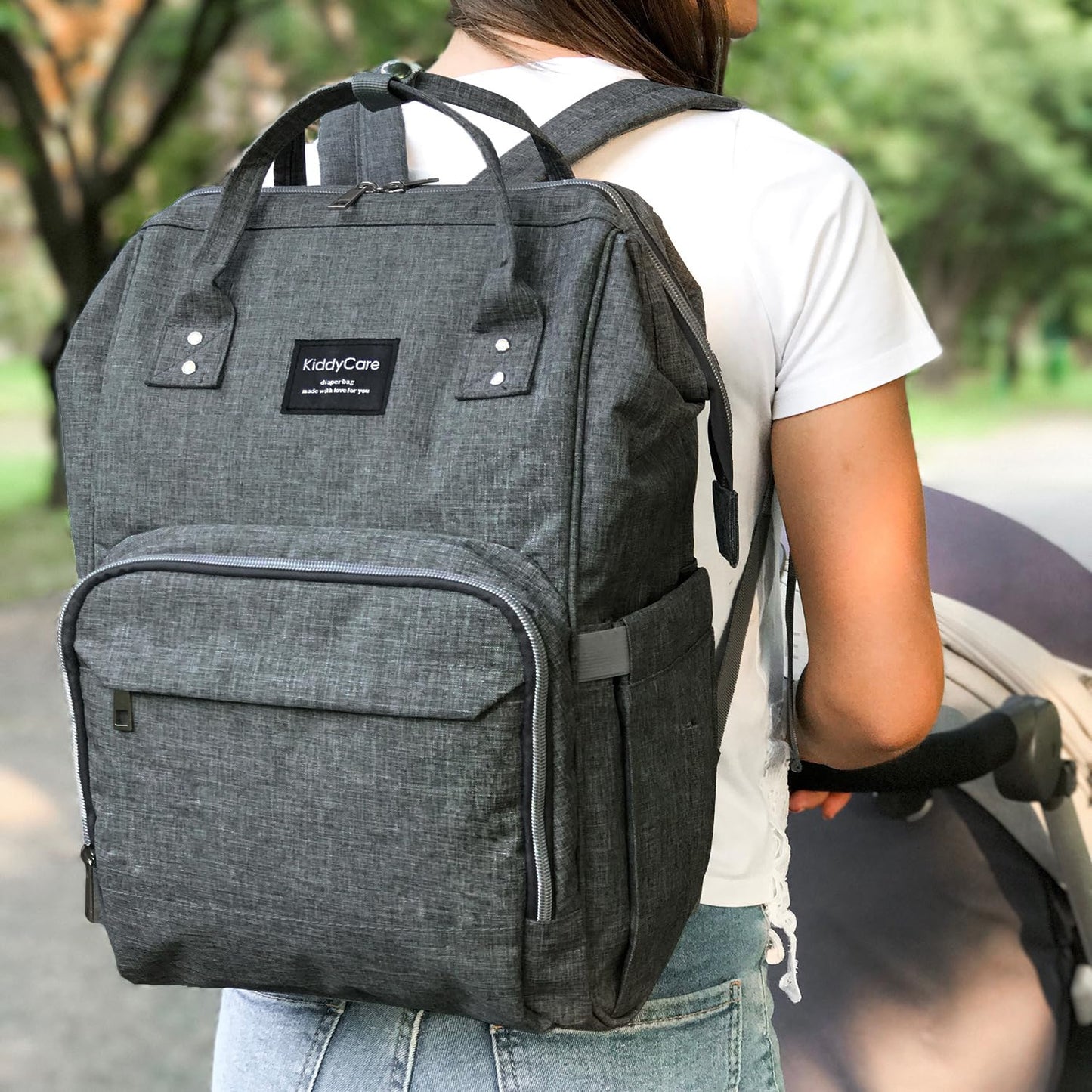 Mochila para pañales multifunción para viajar con bebé Gran Capacidad