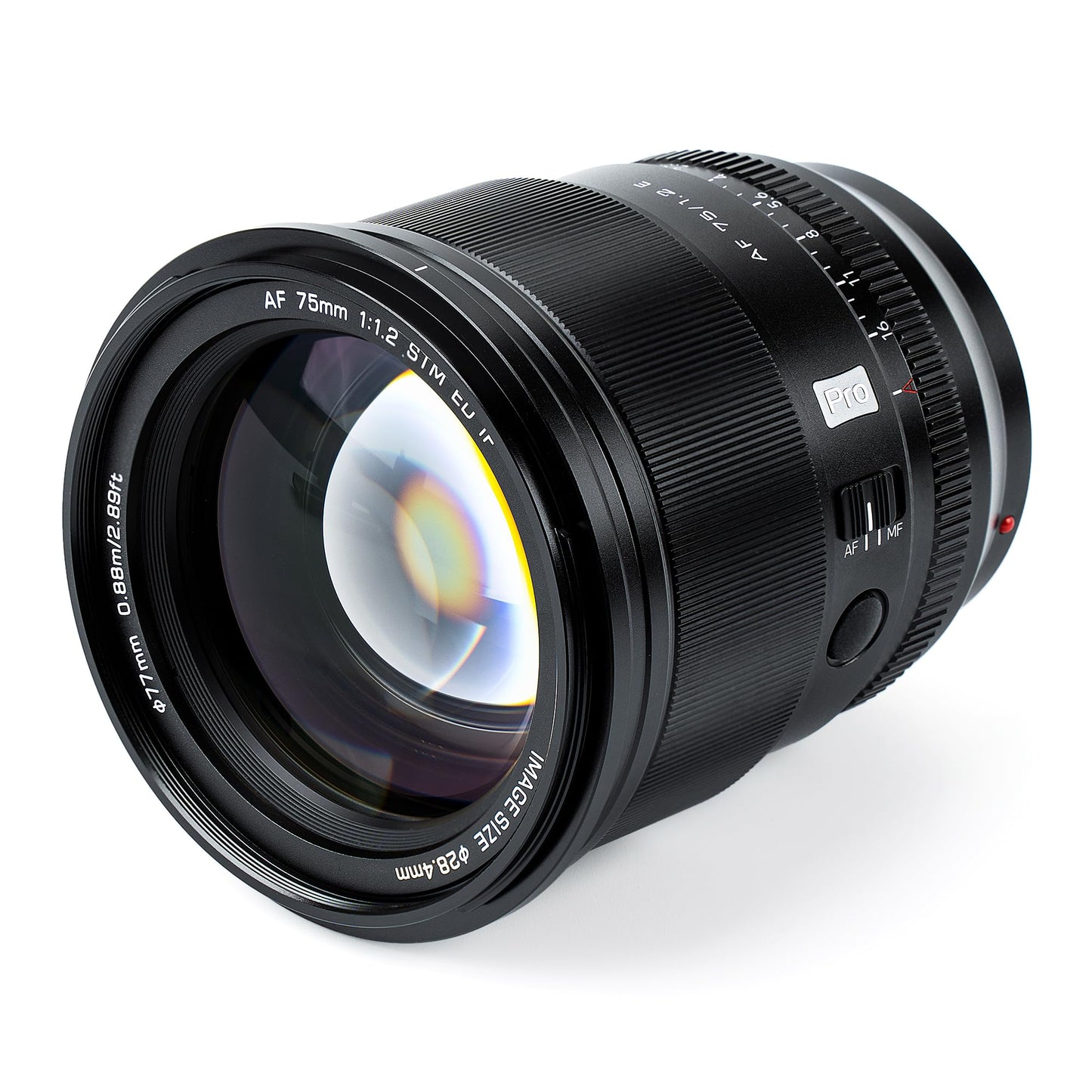 VILTROX PRO 75mm f/1.2 E para Sony e-Mount, 75mm f1.2 Auto Focus Prime Lente para Sony E Mount sin espejo a7 a6700 a6500