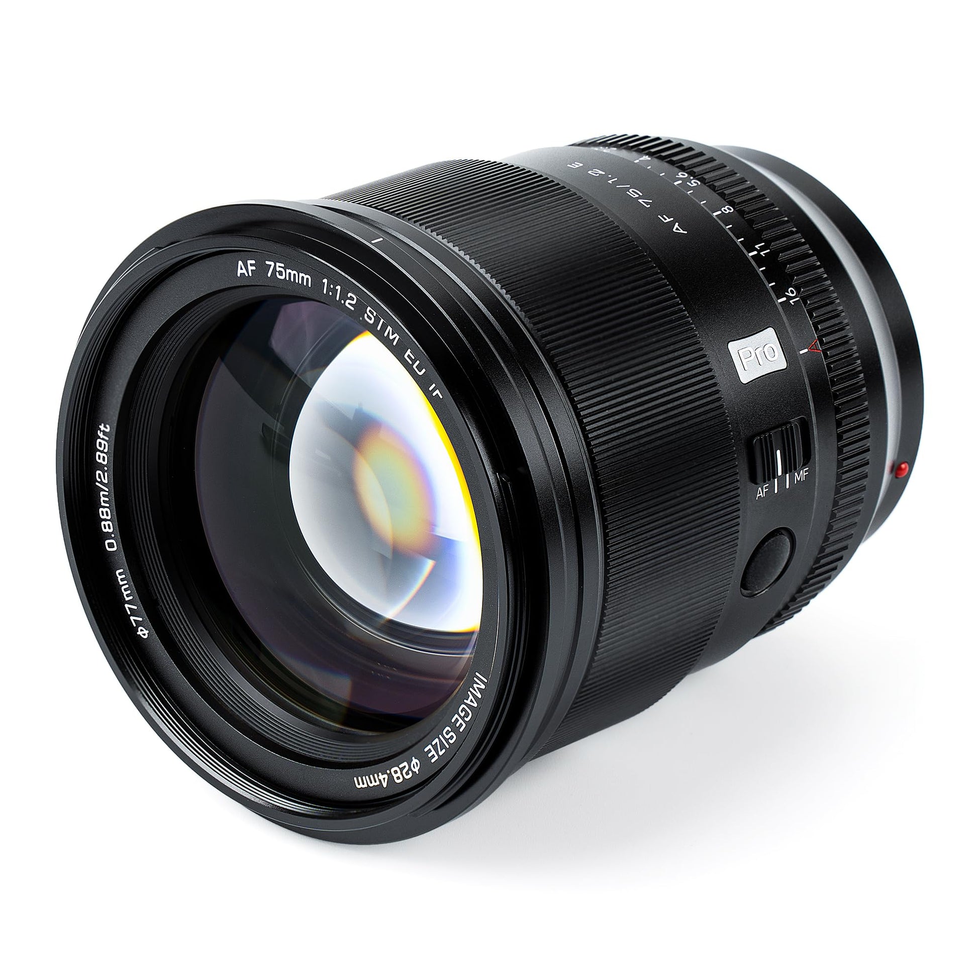 VILTROX PRO 75mm f/1.2 E para Sony e-Mount, 75mm f1.2 Auto Focus Prime Lente para Sony E Mount sin espejo a7 a6700 a6500