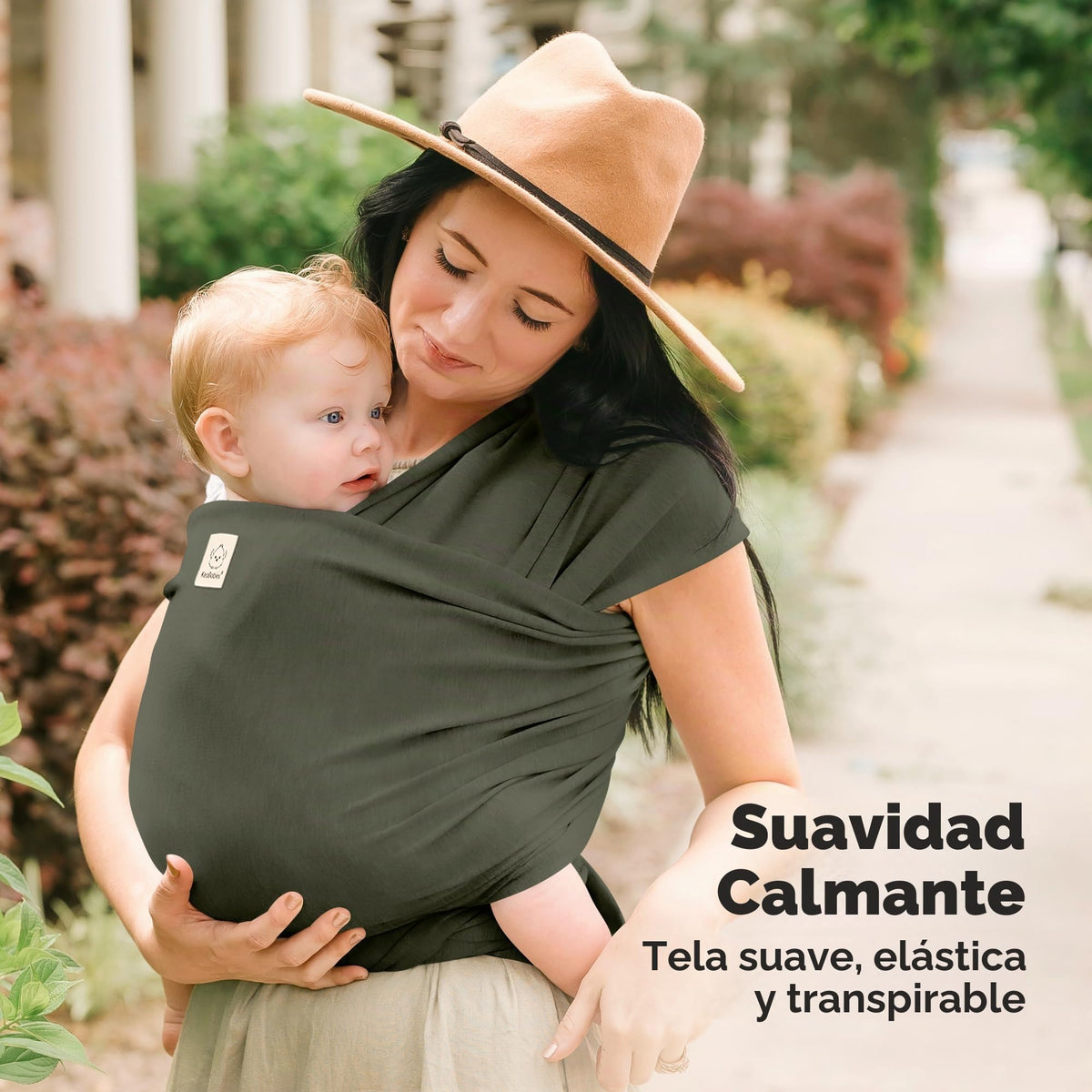 KeaBabies - Portabebés Original Todo en 1 para Bebés Recién Nacidos a Niños, Fácil de Llevar, Unión Manos Libres, Envoltura Ligera y Transpirable para (bosque)