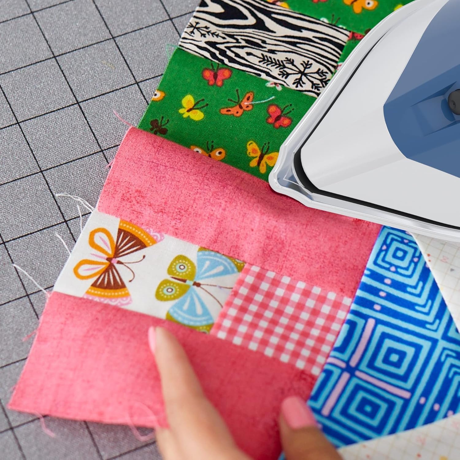 Plancha SINGER SteamCraft Plus 2.0 Making The Cut Edition azul con Punta OnPoint para Mujer
