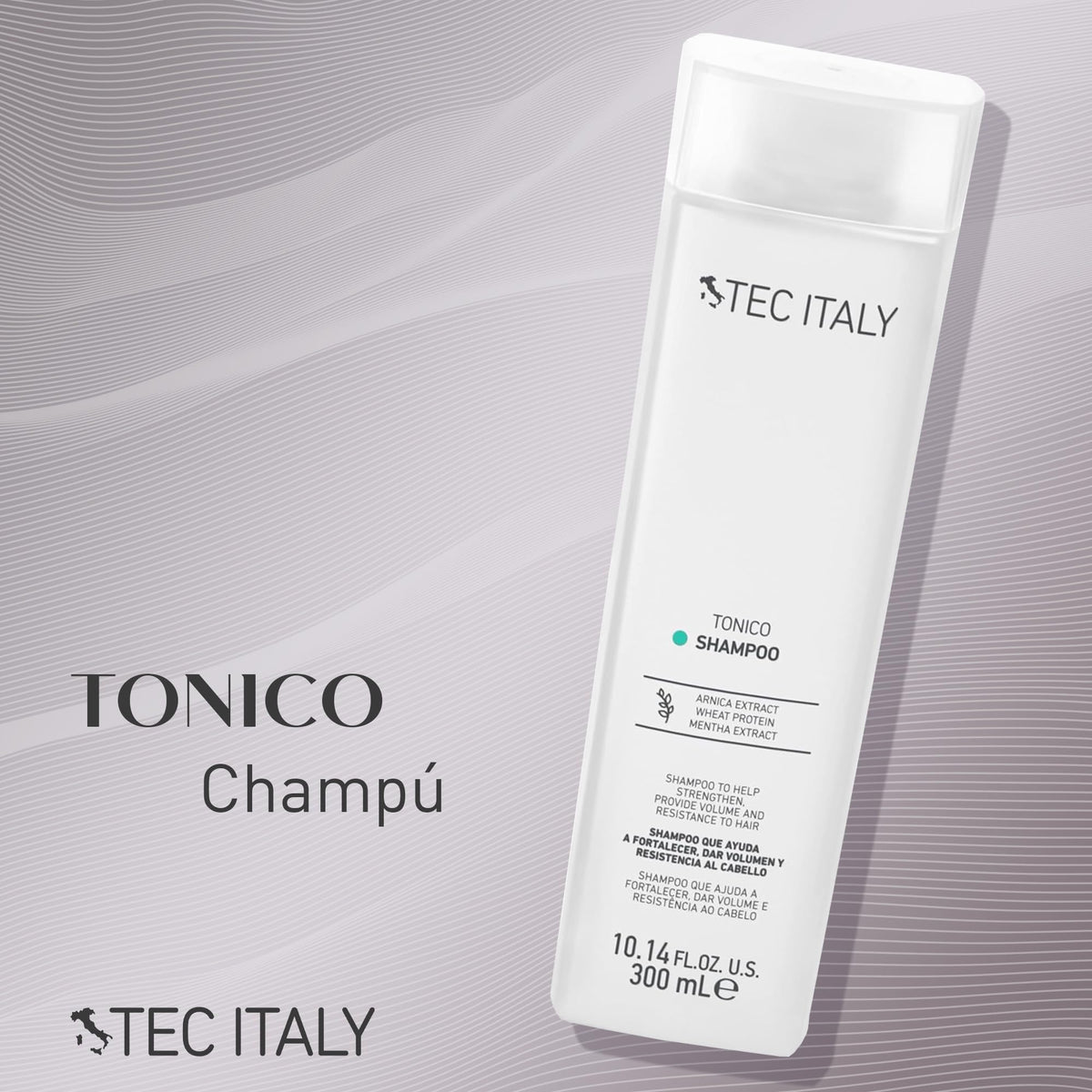 TEC ITALY Tonico Shampoo Aporta Volumen y Fortaleza al Cabello 300 ml