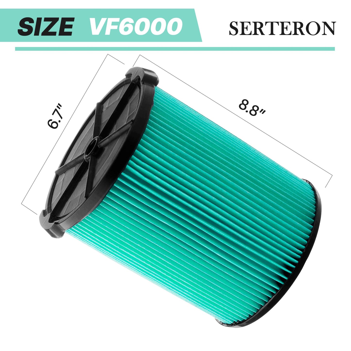 Filtros de Repuesto Ridgid VF7000 y VF6000 Multiuso en Húmedo y Seco