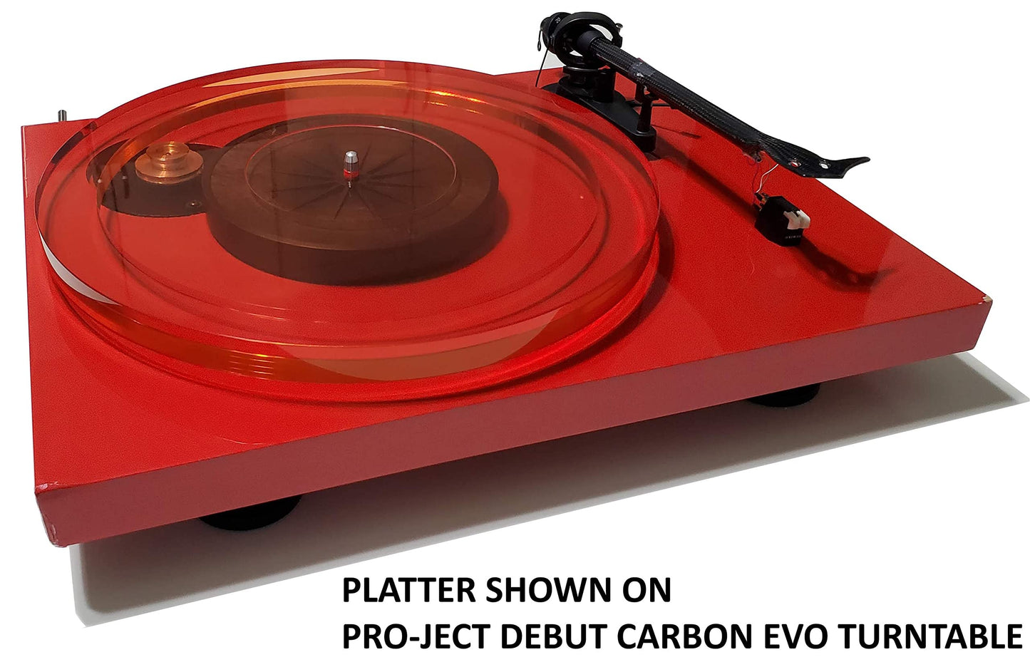 Plato Acrílico Pro-Ject Rojo para Tocadiscos Debut DC/Evo y Otros Modelos