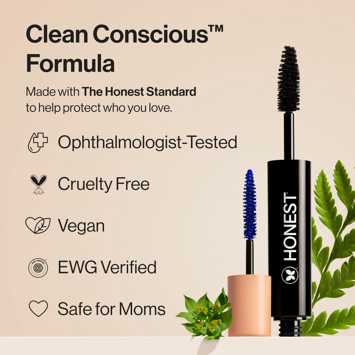 Extreme Volume Mascara Plus Bold Lash Primer by Honest for Women - 0.27 oz Mascara