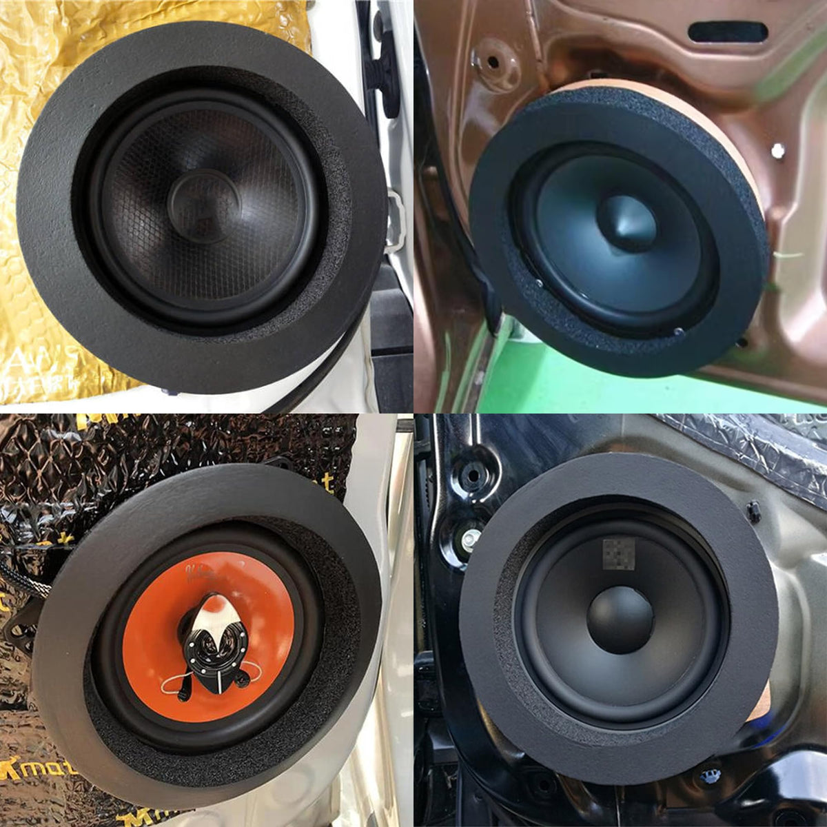 Anillos de Espuma Gilovc 6.5 Pulgadas para Altavoz de Vehículo para Mejorar Sonido Estéreo
