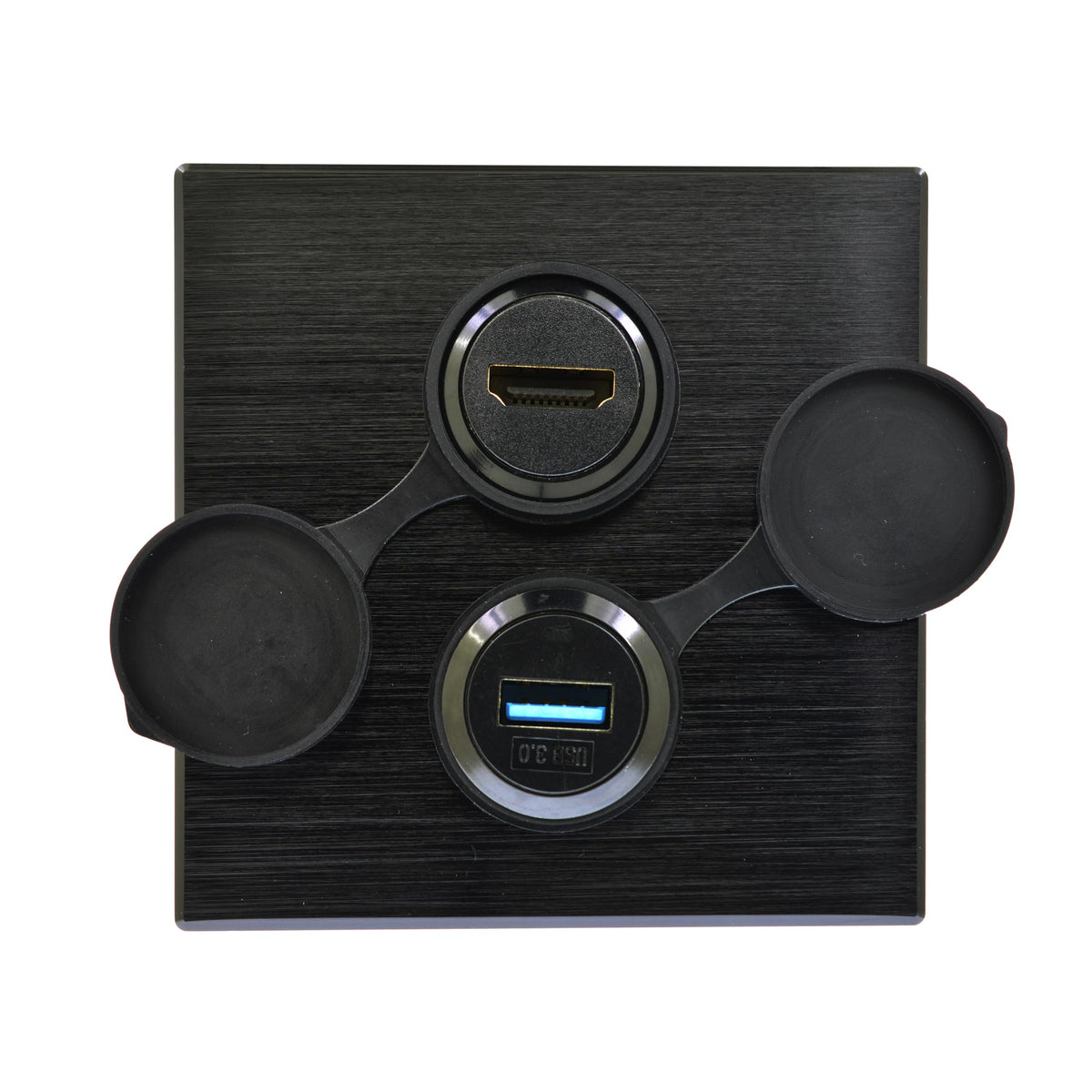 Adaptador USB 3.0 YiKaiEn Negro Impermeable y a Prueba de Polvo