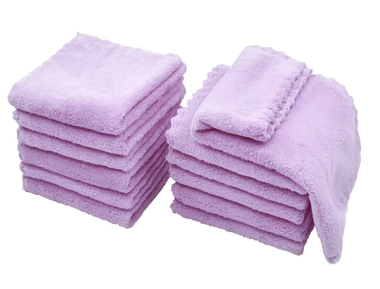 Paños de Microfibra Kyapoo Morado Extra Absorbente para Recién Nacidos, Bebés y Niños Pequeños
