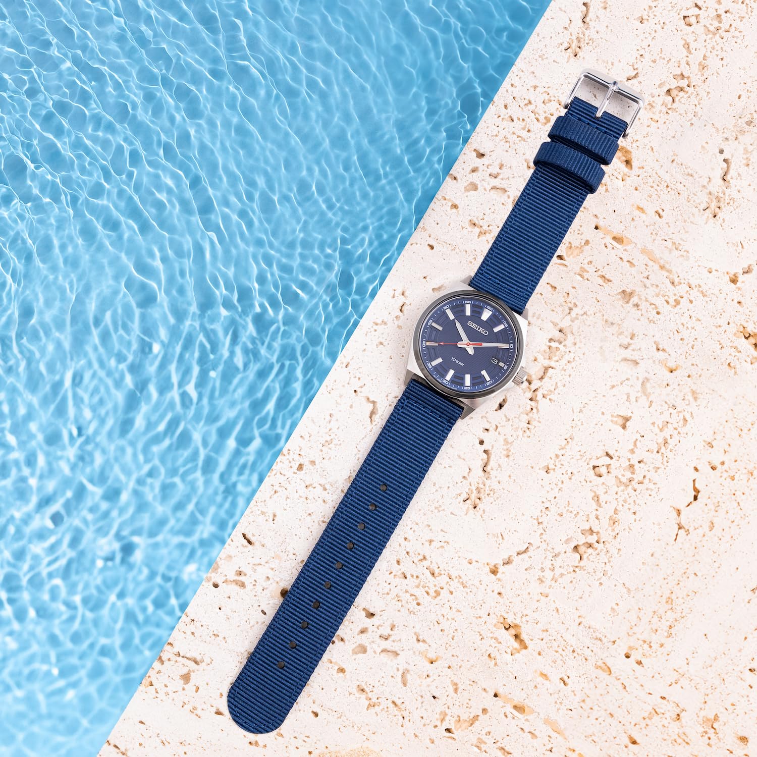 Correa de Reloj Archer Azul Marino de Nailon Premium de Liberación Rápida 18mm