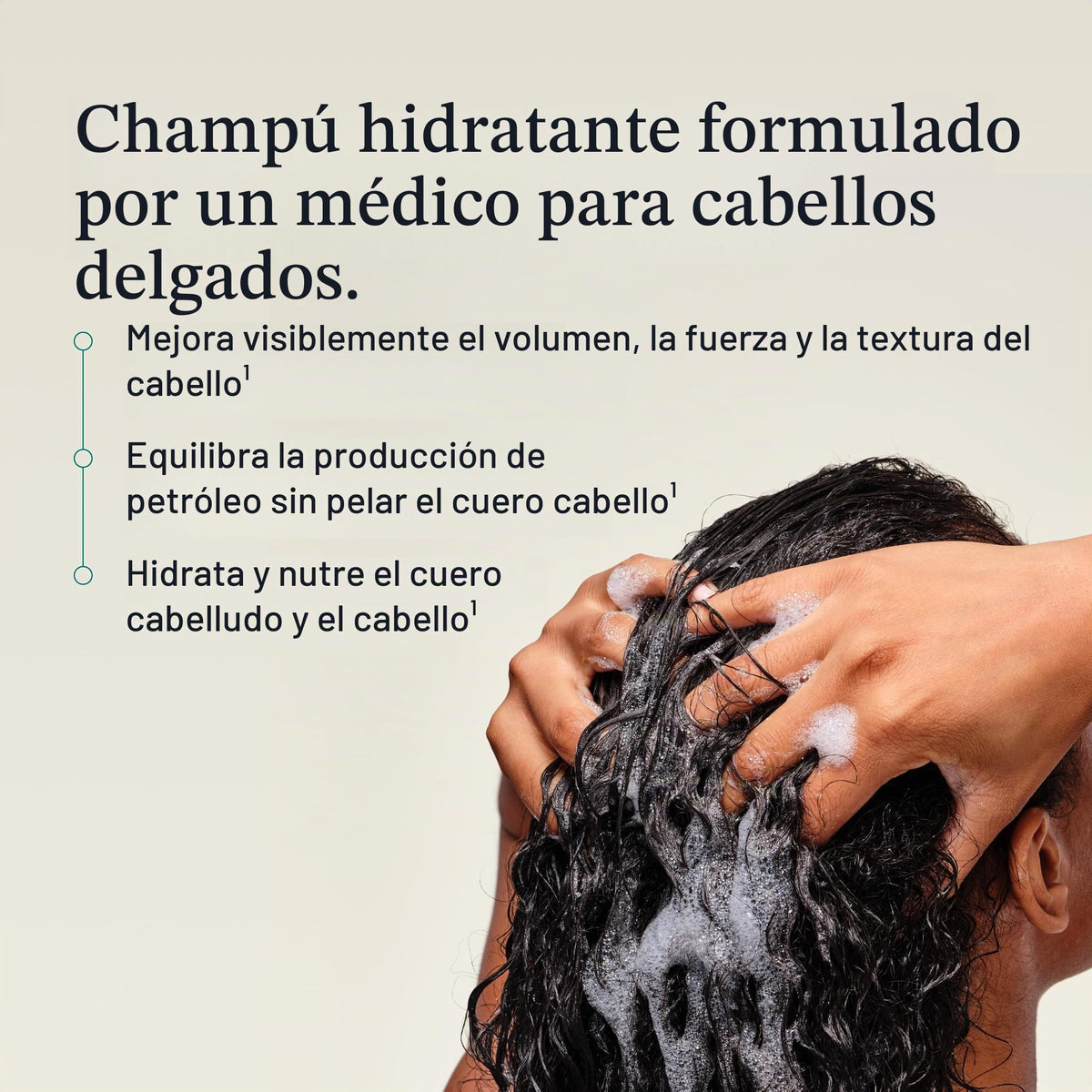 Champú Nutrafol Transparente Hidratante y Fortalecedor para Cabello y Cuero Cabelludo