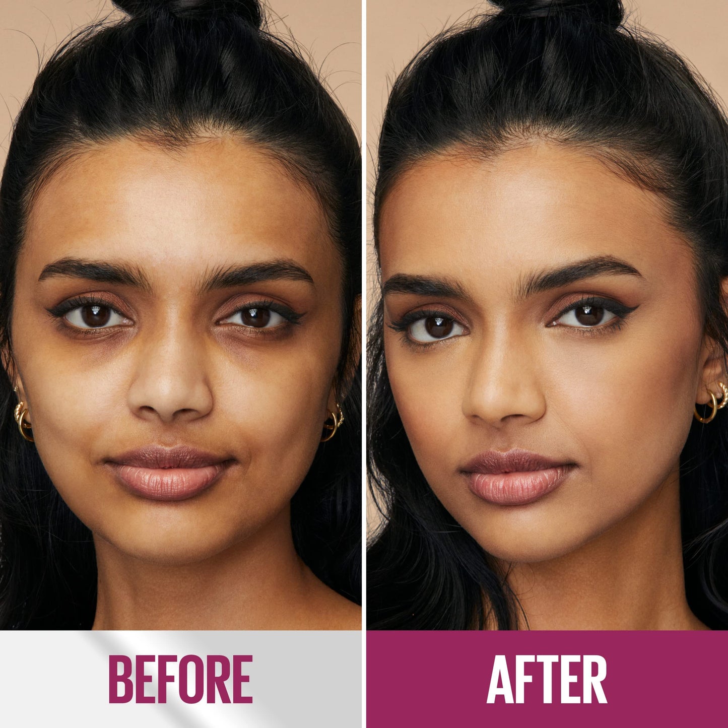 FIT ME POWDER FOUNDATION 128 WARM NUDE + Corrector de Maquillaje Instant Age Rewind, Neutralizer, 6 ml