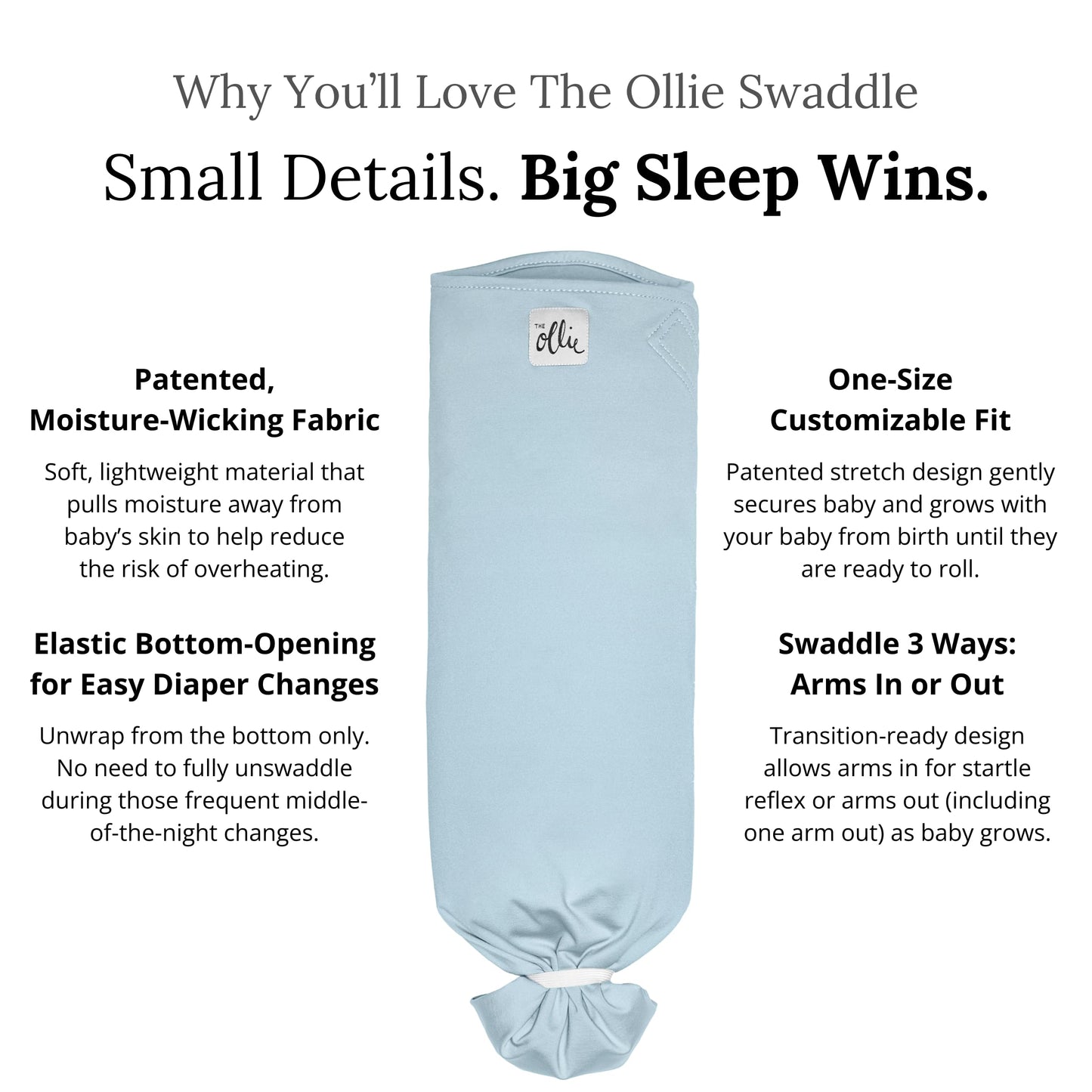 The Ollie Swaddle Nature Collection (Sky)