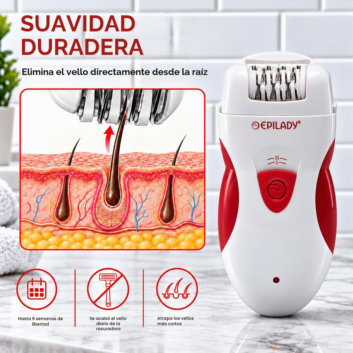 Epilady EP-810-33A Legend 4 Full-Size Rechargeable Epilator