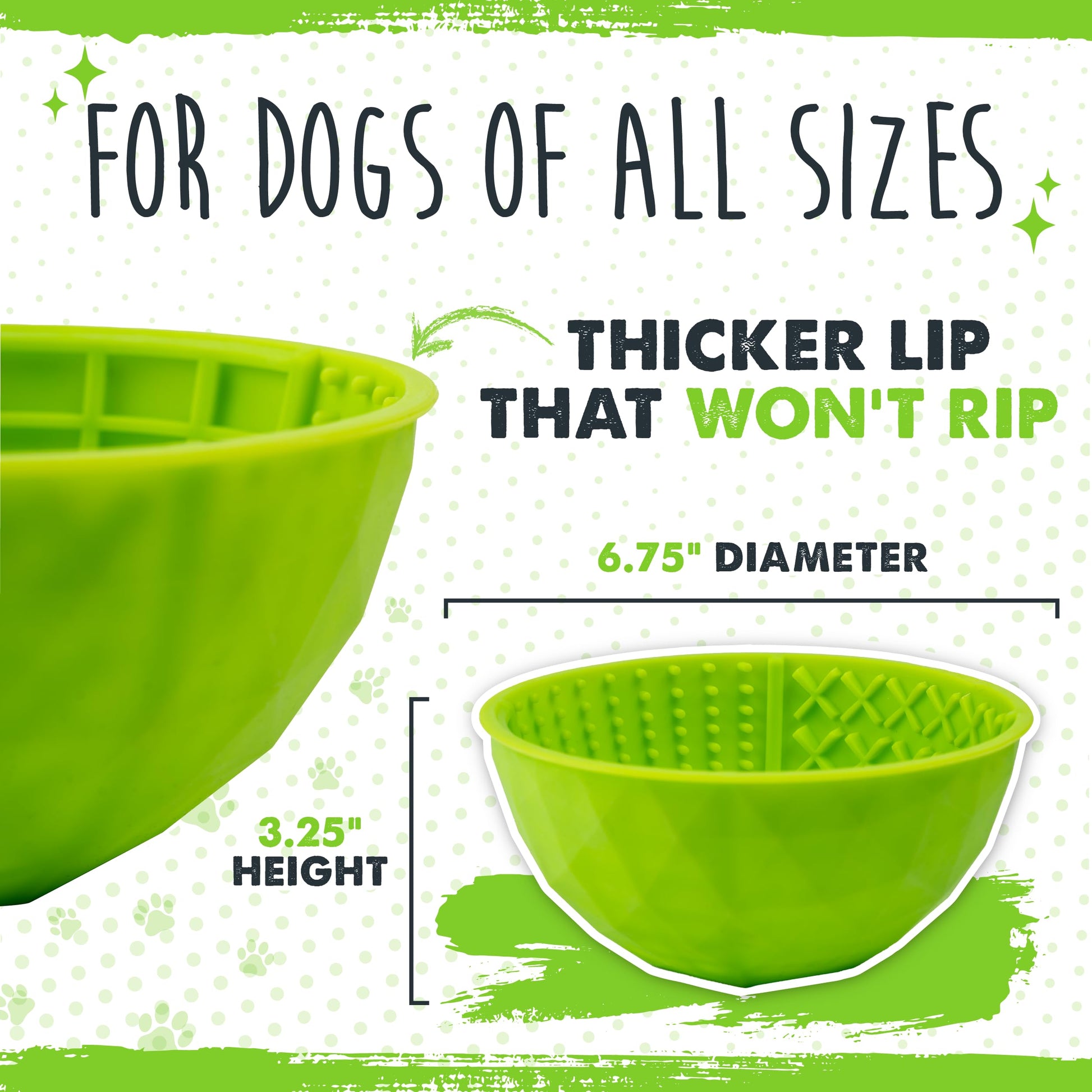 Lick Bowl Interactiva Mighty Paw Azul Silicona sin BPA para Perros