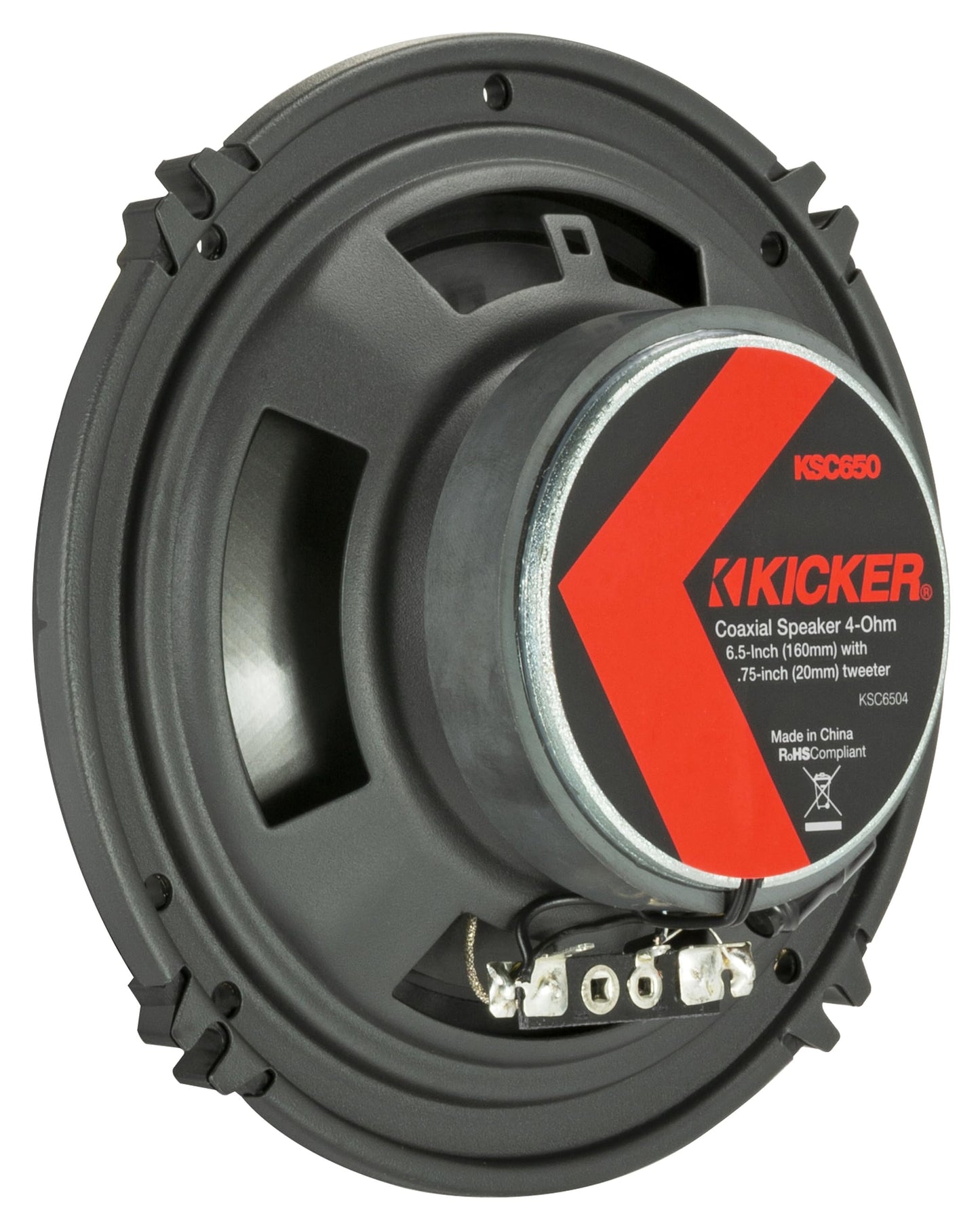 Par de Altavoces Coaxiales Kicker 51KSC6504 Ks-series de 6.5 Pulgadas con Tweeters de 0.75 Pulgadas, 4 Ohmios
