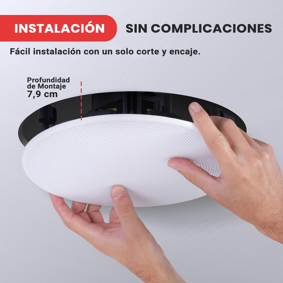 Bocinas Empotrables Pyle Blanco Alta Calidad 200W de 6.5 Pulgadas